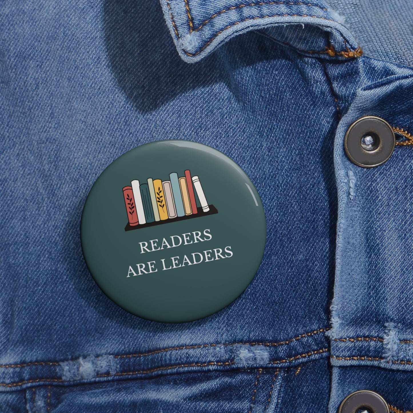 Readers Are Leaders Pin Button, Bookish Gift For Reader, Readers Pin, Readers Button, Love To Read Pin