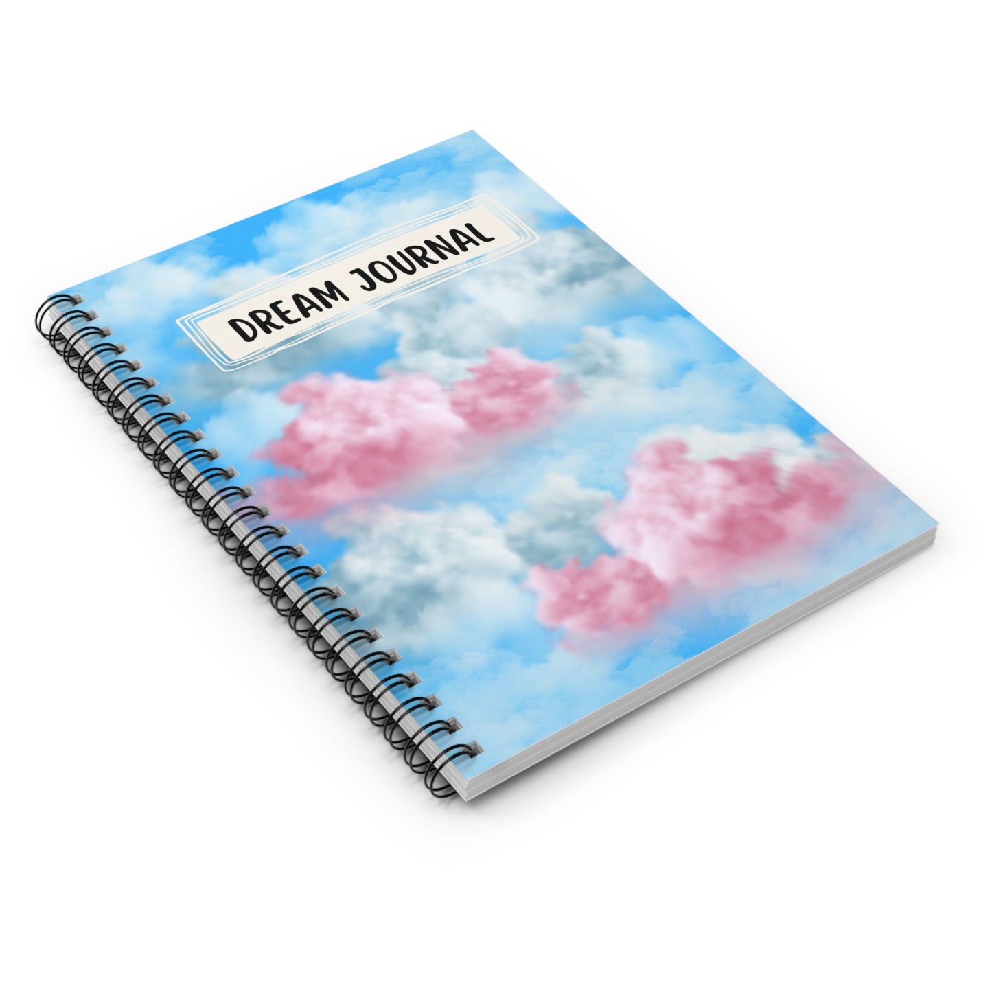 Dream Journal Notebook, Dream Diary, Write Down Your Dreams Notebook, Witchy Woman Gift, Pastel Clouds Notebook, Affirmations Notebook