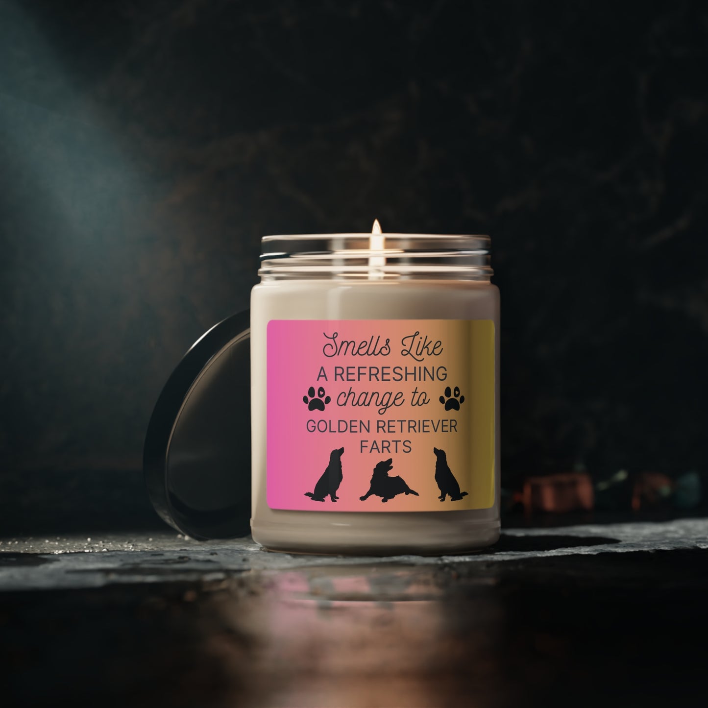 Golden Retriever Candle | Funny Golden Retriever Candle Gifts | Dog Farts Gag Gift for Golden Retriever Owners | Aromatherapy Candle