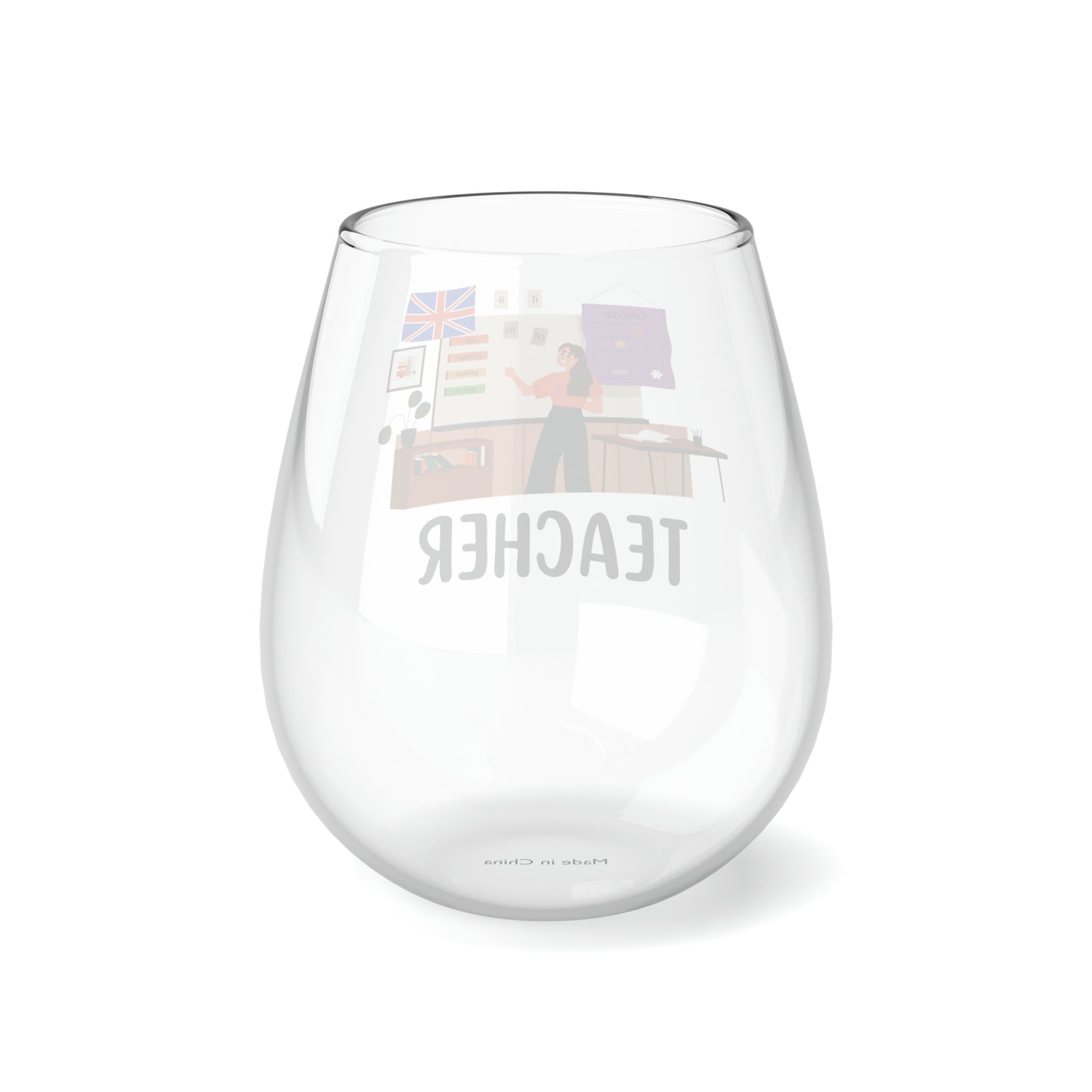 Teacher Wine Glass, Teacher Gift, Teacher Stemless Wine Glass, Teach Wine Glass, Back To School Gift Idea For Teacher, Teacher Retirement