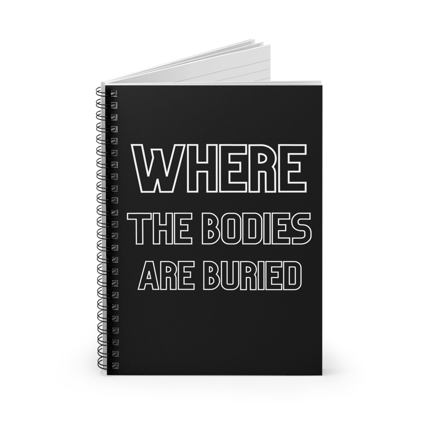 Funny Coworker Gifts, Funny NoteBook, Where The Bodies Are Buried NoteBook, Funny Journal, Employee Appreciation Gift, Boss Gift Manager