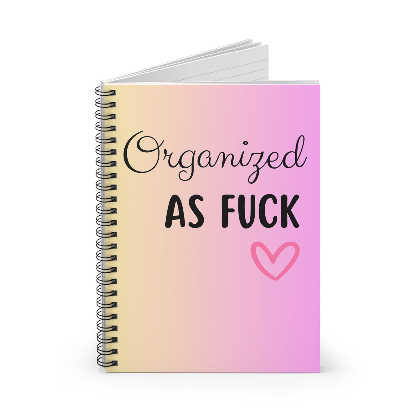 Organized As Fuck Notebook, Funny Notebook Gift, Coworker Gift, Colleague Gift, Gift For Boss, Office Stationery NoteBook, Manager Gift