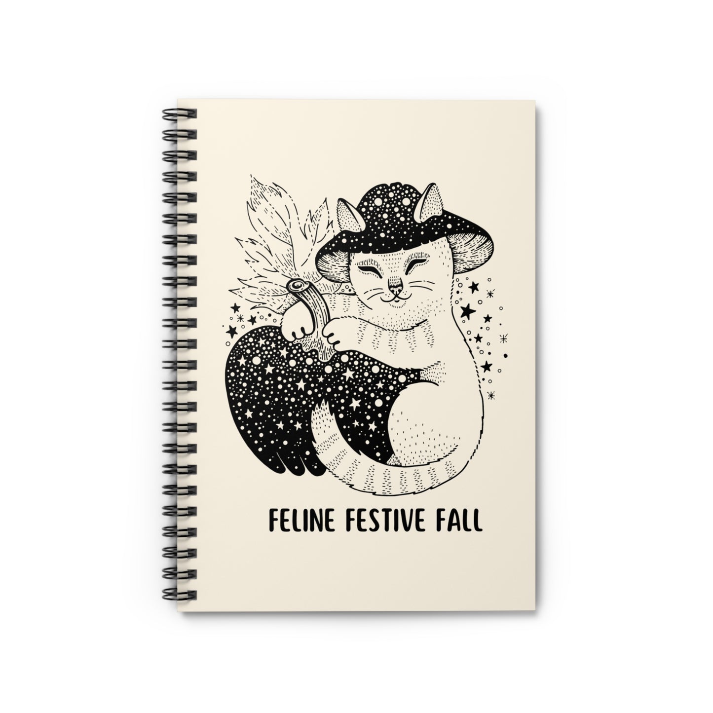 Fall Cat Notebook, Autumnal Notebook, Autumn Cat Notebook, Cat with Pumpkin Notebook, Cat Journal, Cat Planner, Pumpkin Fall Cat Planner