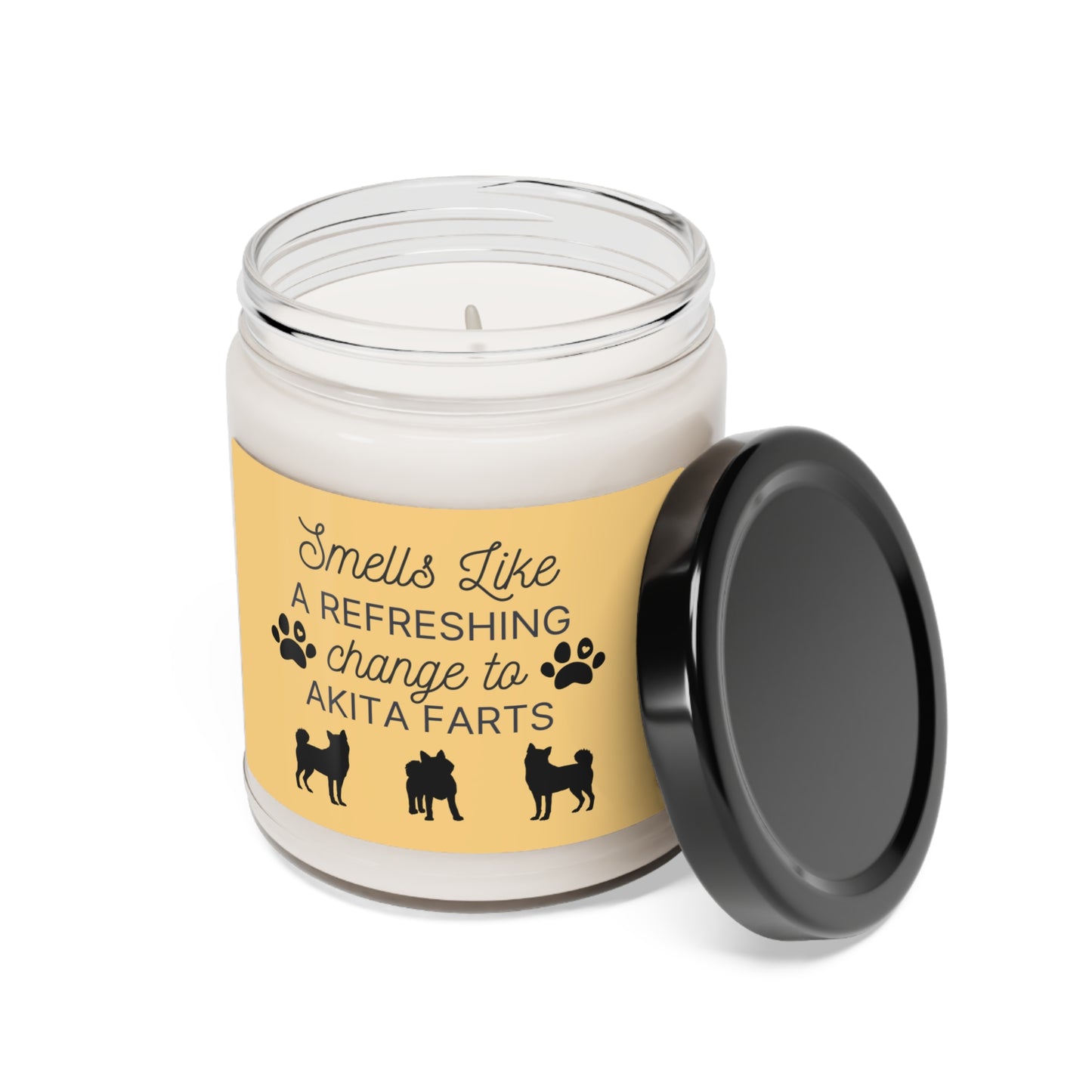 Funny Akita Candle - Smells Like a Refreshing Change to Akita Farts Candle | Akita Gifts, Dog Mom Gift, Dog Dad Gift, Scented Candle for Akita Owners | Dog Candle