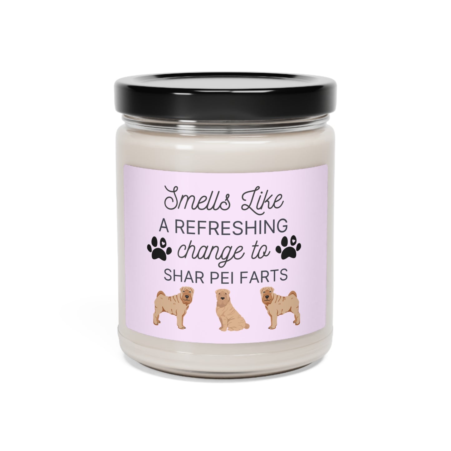 Shar Pei Gifts, Shar Pei Candle, Shar Pei Mom Gift, Shar Pei Dad Gift, Dog Candle, Funny Shar Pei Dog Farts Gag Gift Candle, Gift Shar Pei