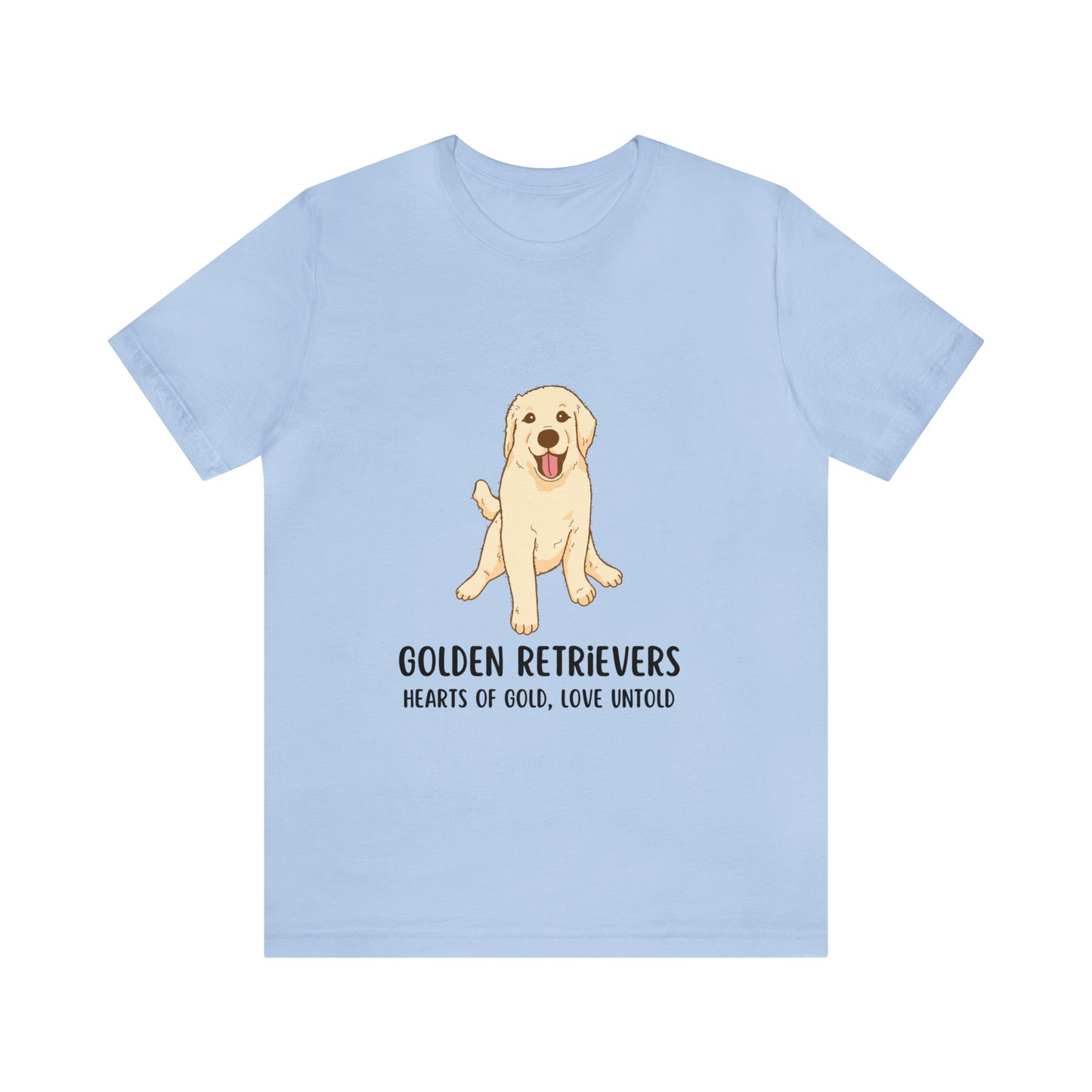 Golden Retriever T-Shirt, Golden Retriever Shirt, Dog Tee, Golden Retrievers Hearts of Gold Love Untold Shirt, Golden Retriever Owner Gift