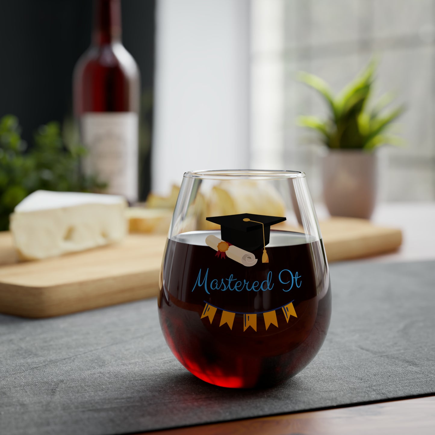 Mastered It Wine Glass, Graduation Wine Glass, Graduate Wine Glass, Graduation Gifts, Grad Stemless Wine Glass, Grad Gifts, Graduation Gifts