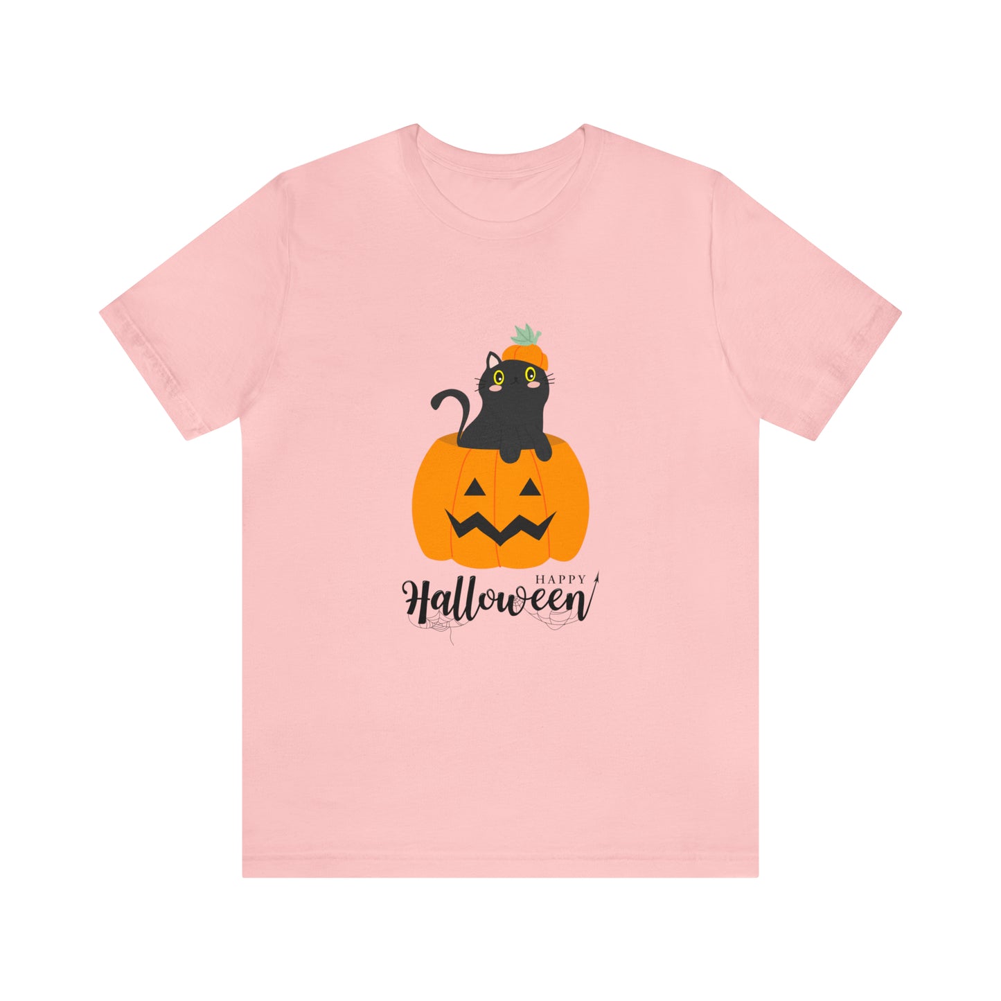 Black Cat in Pumpkin T-Shirt, Black Cat Shirt, Halloween Cat Shirt, Halloween Shirt, Pumpkin & Cat Shirt, Black Cat Spooky Season T-Shirt