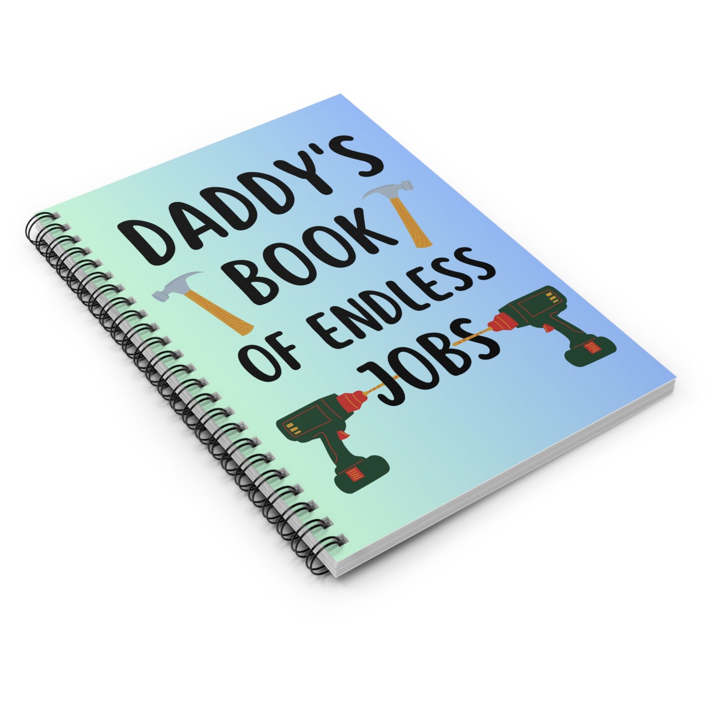 Funny Gift For Dad, Daddy's Book Of Endless Jobs Notebook, Funny Journal For Dad, Funny Dad Notebook, Dad Gift, Fathers Day Gift Daddy