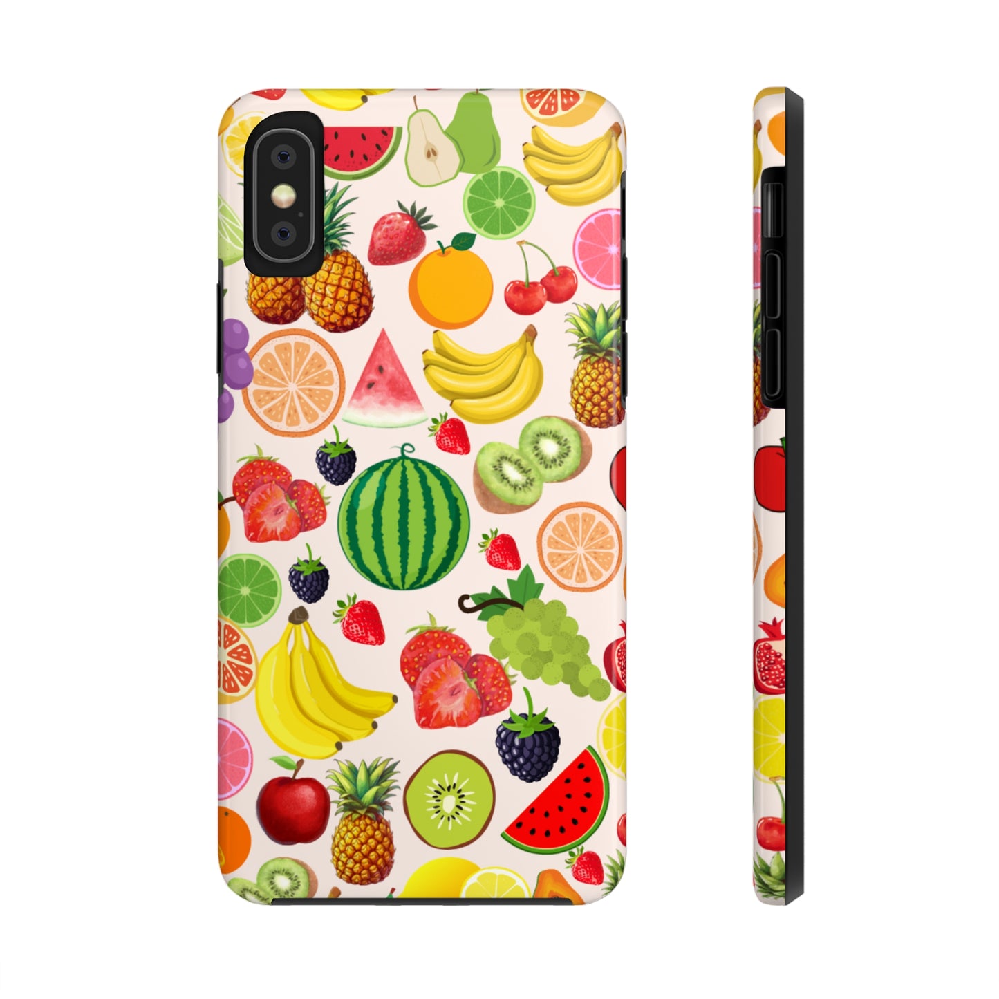 Fruit Phone Case, Fruits Collage Phone Case, Scrapbook Aesthetic Fruits Phone Case, Vegan Vegetarian, Spring Phone Case, Summer Phone Case