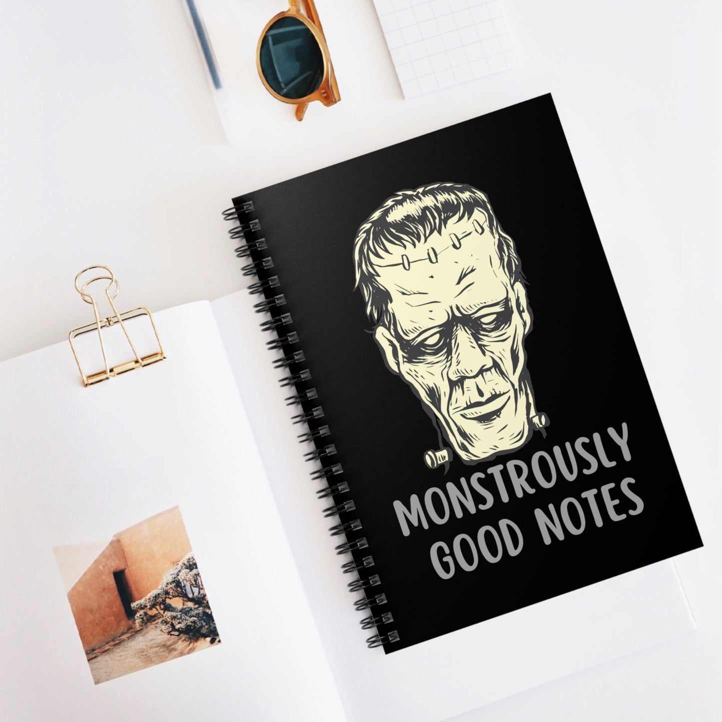 Frankenstein Notebook, Frankenstein's Monster Notebook, Halloween Notebook, Frankenstein Journal, Monstrously Good Notes Journal Gift