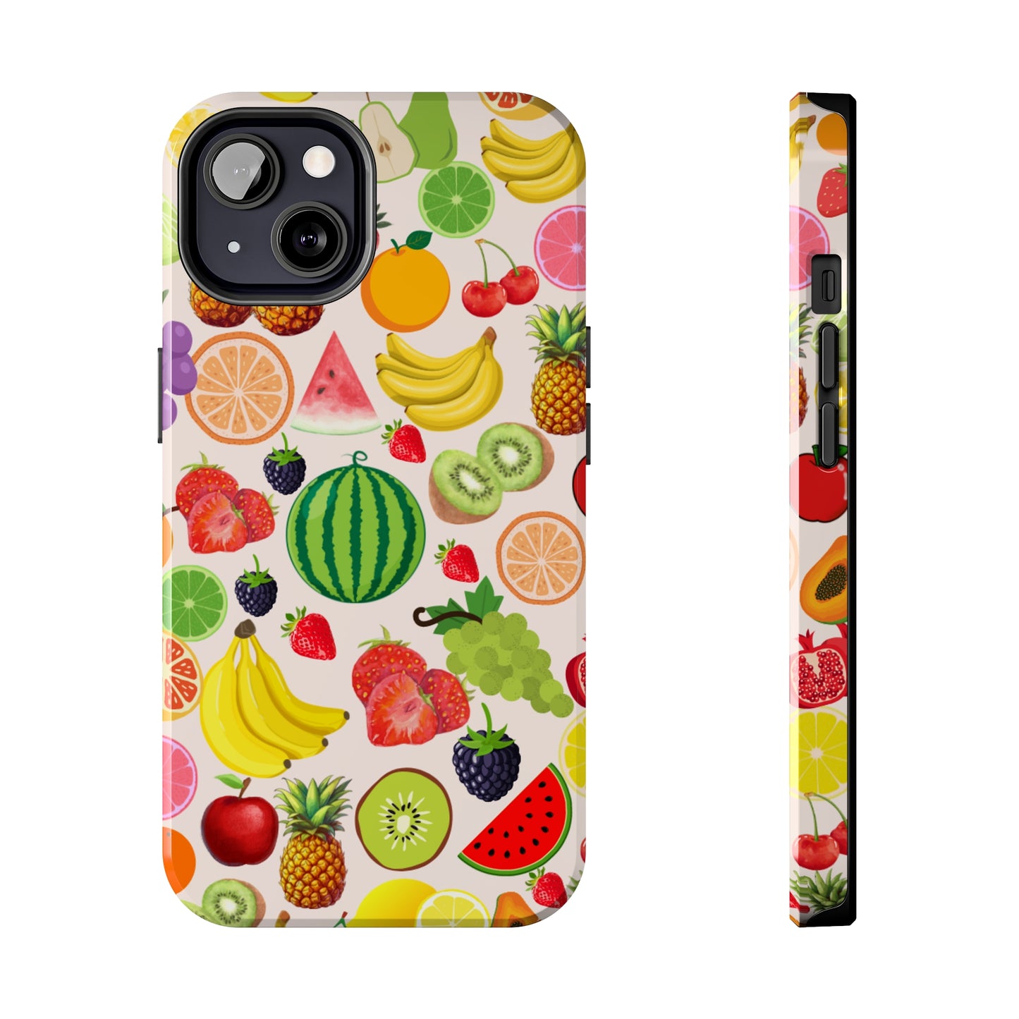 Fruit Phone Case, Fruits Collage Phone Case, Scrapbook Aesthetic Fruits Phone Case, Vegan Vegetarian, Spring Phone Case, Summer Phone Case