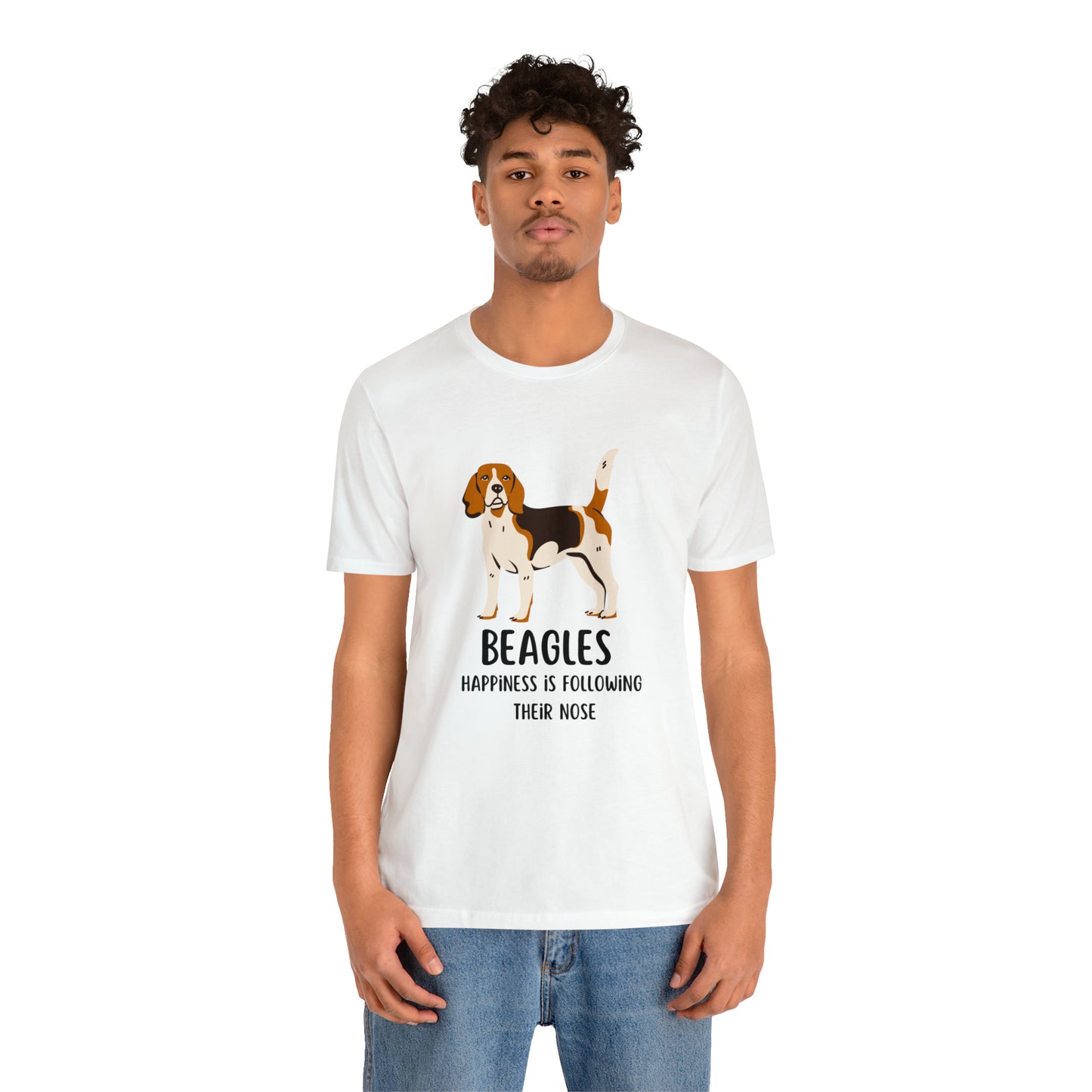 Beagle T-Shirt, Beagles Happiness Is Following Their Nose Shirt, Funny Dog T-Shirt, Beagle Dog Mom Shirt, Gift For Beagle Owner