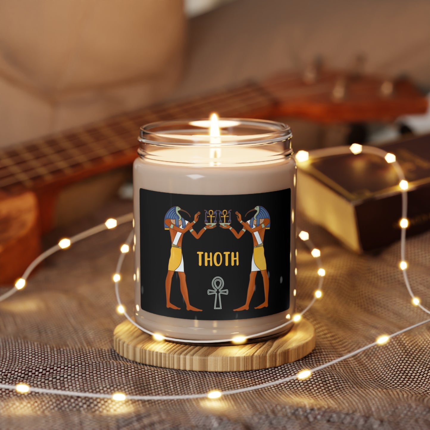 Egyptian Thoth Candle, Egyptian Deity Candle, Egyptian Ibis Candle, Thoth Alchemist Candle, Meditation Candle, Scented Soy Wax Aromatherapy