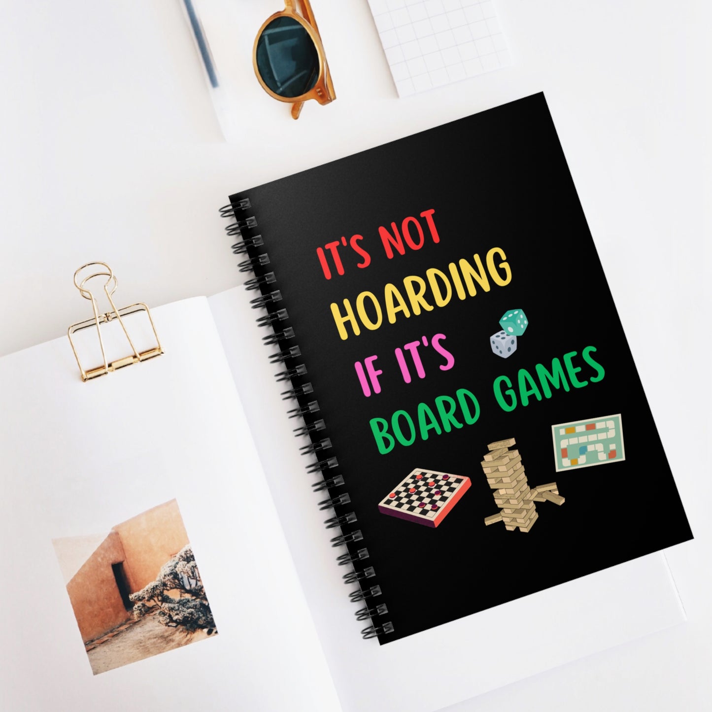 Board Games Notebook, Keep Score Board Games Notebook, Players Journal, It's Not Hoarding if it's Board Games Funny Notebook, Game Planner