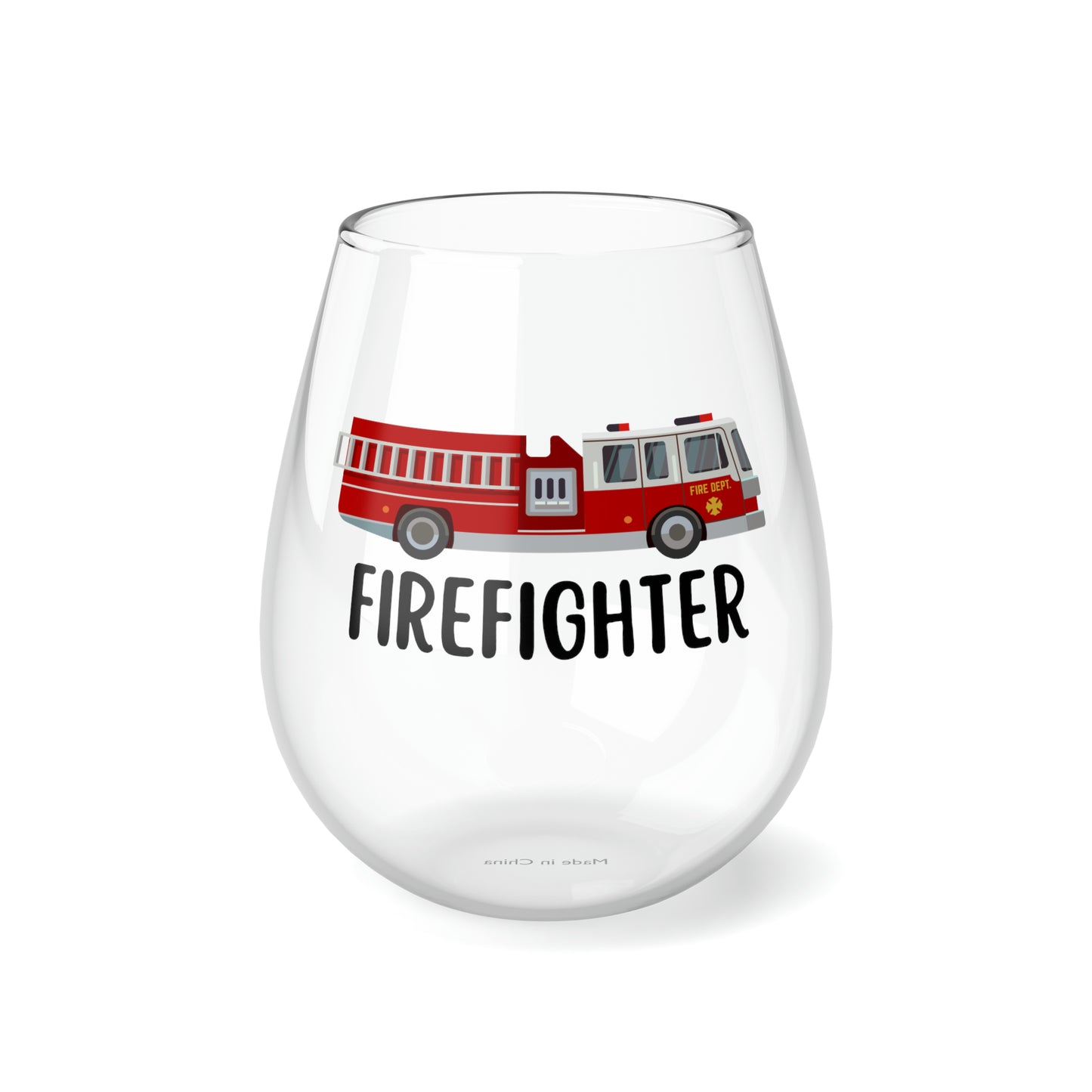 Firefighter Gifts, Firefighter Drinking Glass, Firefighter Wine Glass, Fireman Glass, Fireman Gifts, Gift For Fireman, Unisex Firefighter