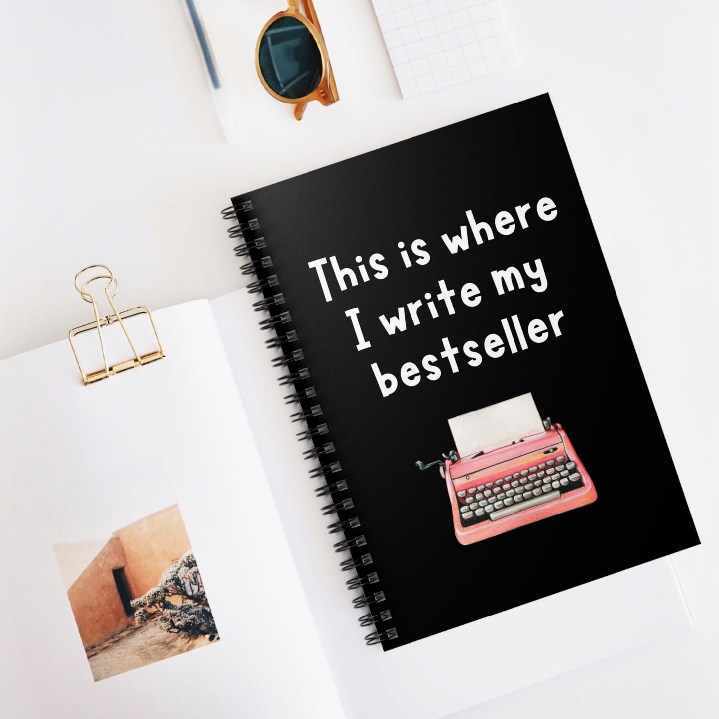 Author Gifts, Gift For Author, Author Notebook, Author Journal, This Is Where I Write My Bestseller Journal, Writer Gifts, Writer Journal