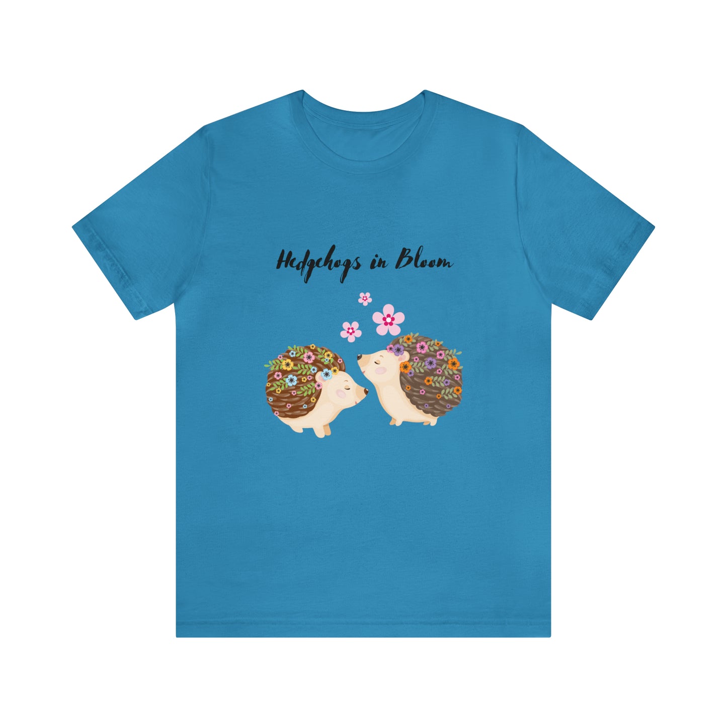 Hedgehog Shirt, Spring Hedgehogs T-Shirt, Cute Woodlands Animal Shirt, Summer Flowers & Hedgehogs Tee, Gift For Hedgehog Lover, Unisex