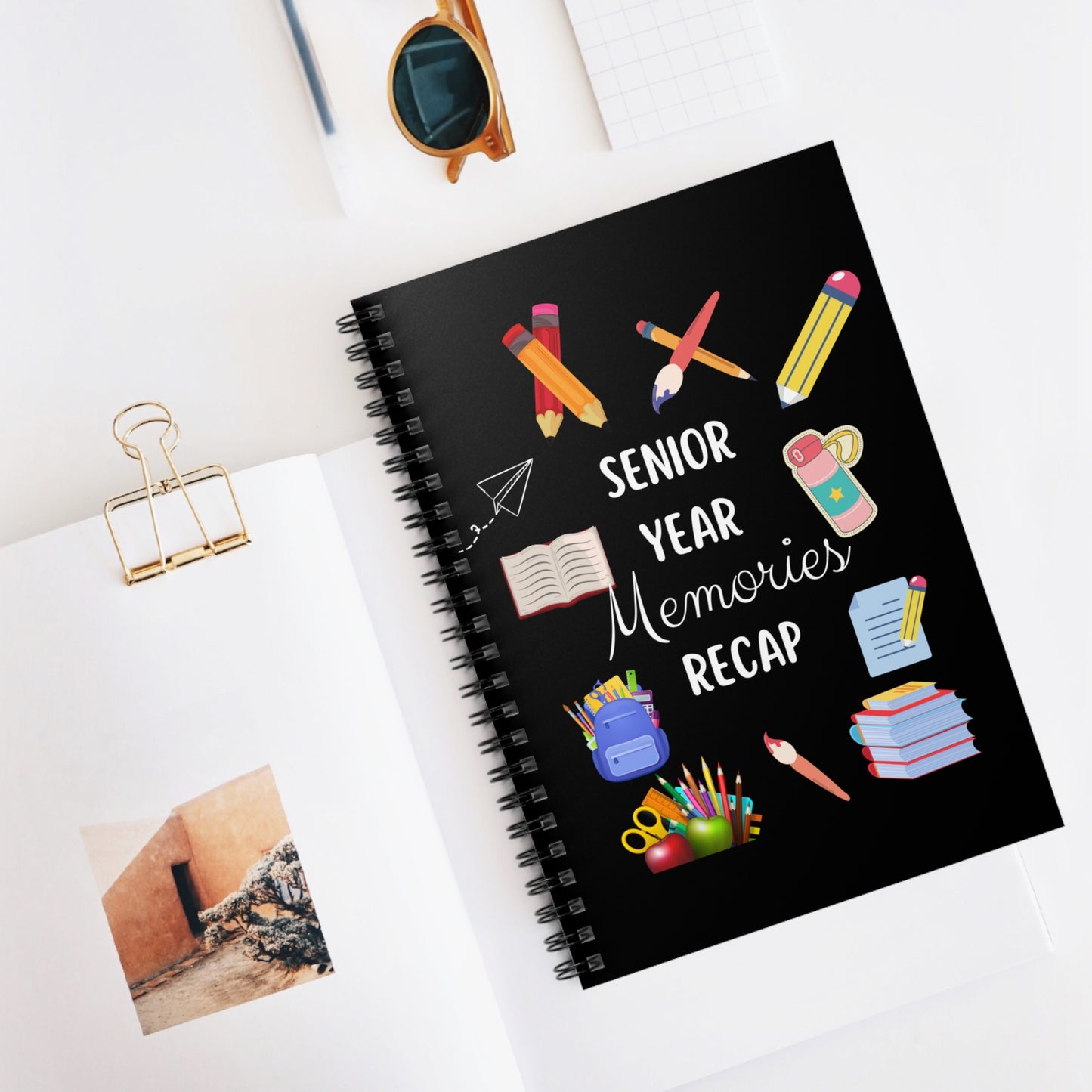 Senior Year Memories Recap Notebook Journal, Seniors School Year Notebook, Senior College Notebook, School Notebook, Seniors Stationery