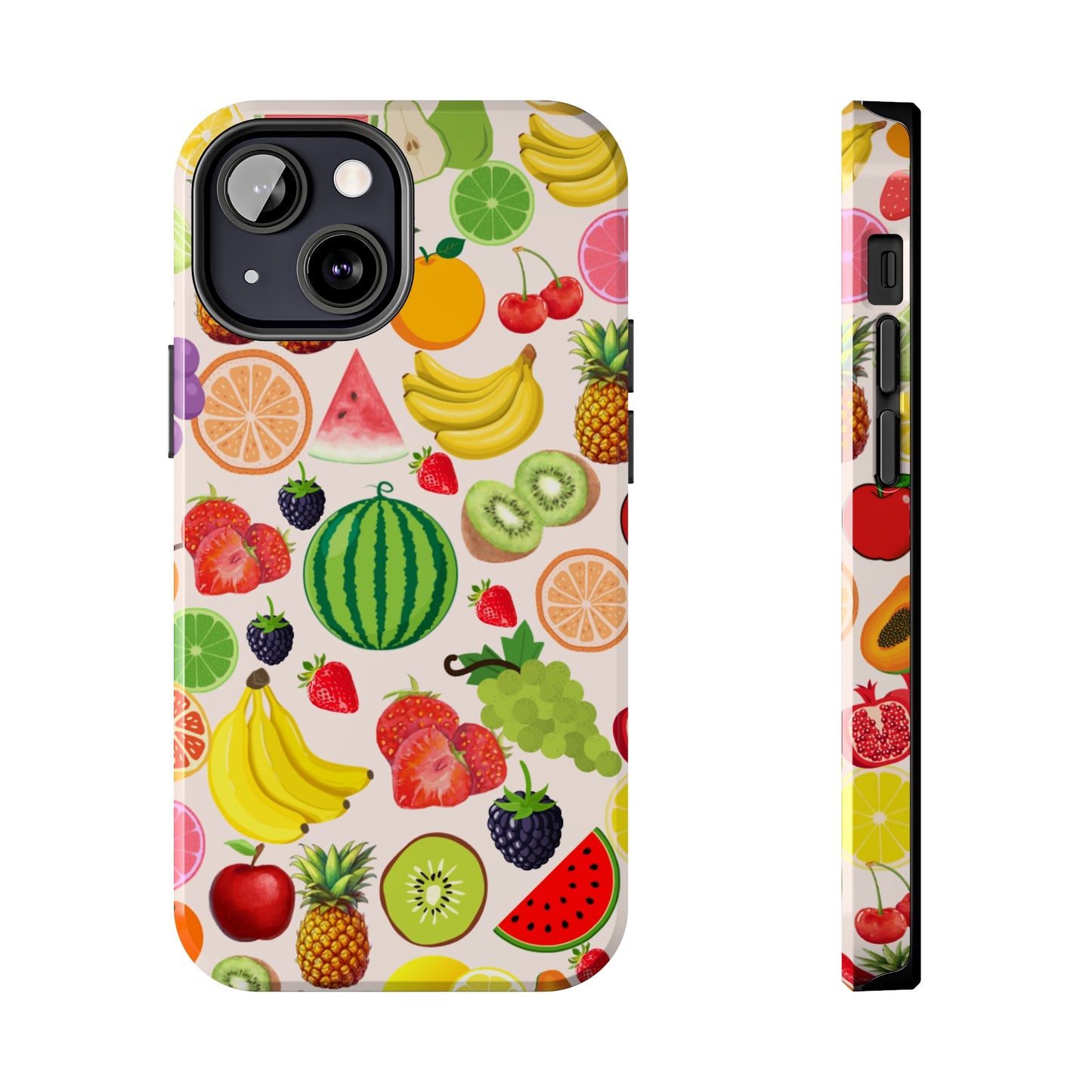 Fruit Phone Case, Fruits Collage Phone Case, Scrapbook Aesthetic Fruits Phone Case, Vegan Vegetarian, Spring Phone Case, Summer Phone Case