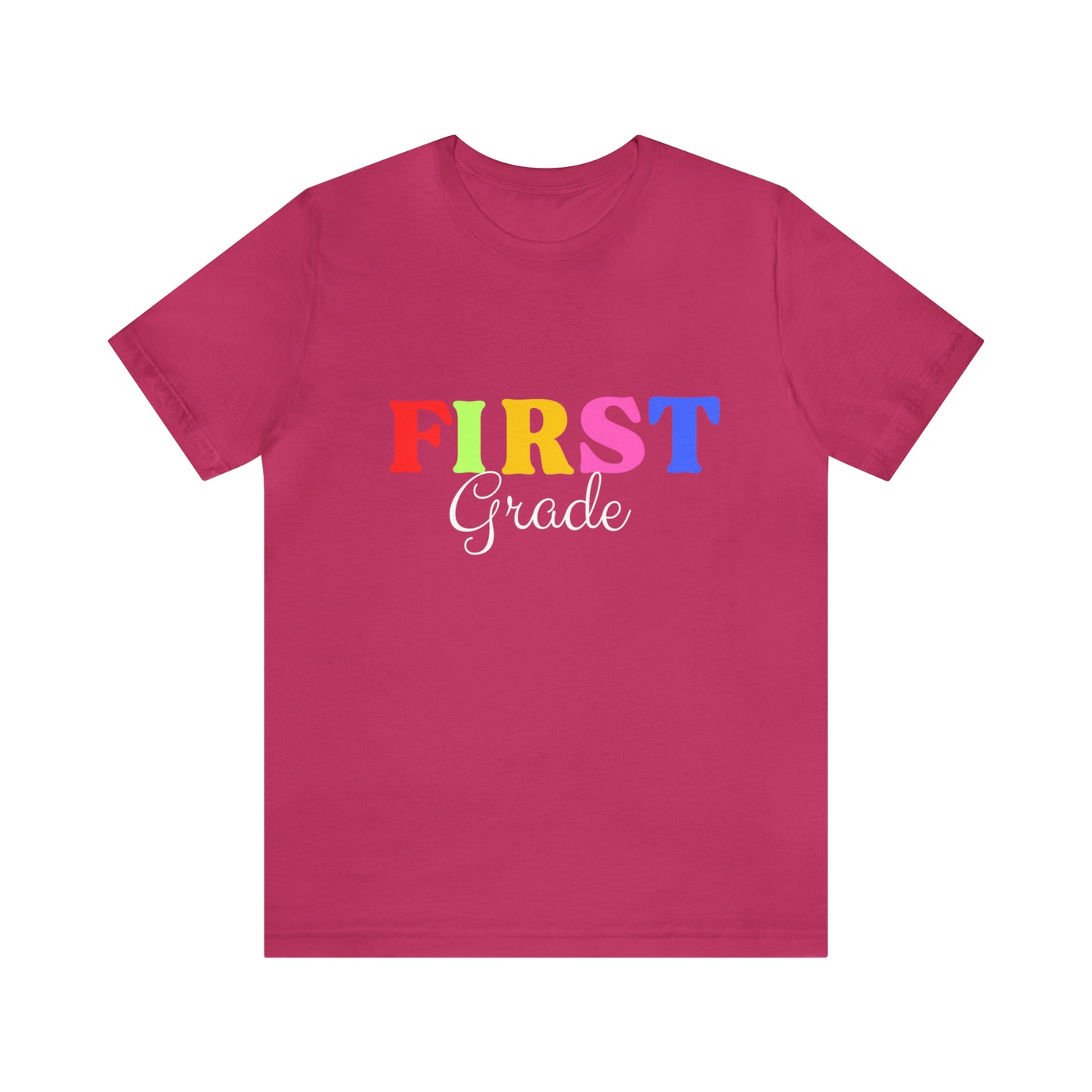 First Grade Teacher T-Shirt, Rainbow First Grade Teacher Shirt, 1st Grade Teacher Shirt, Elementary Teacher Shirt, Elementary Teacher Gift