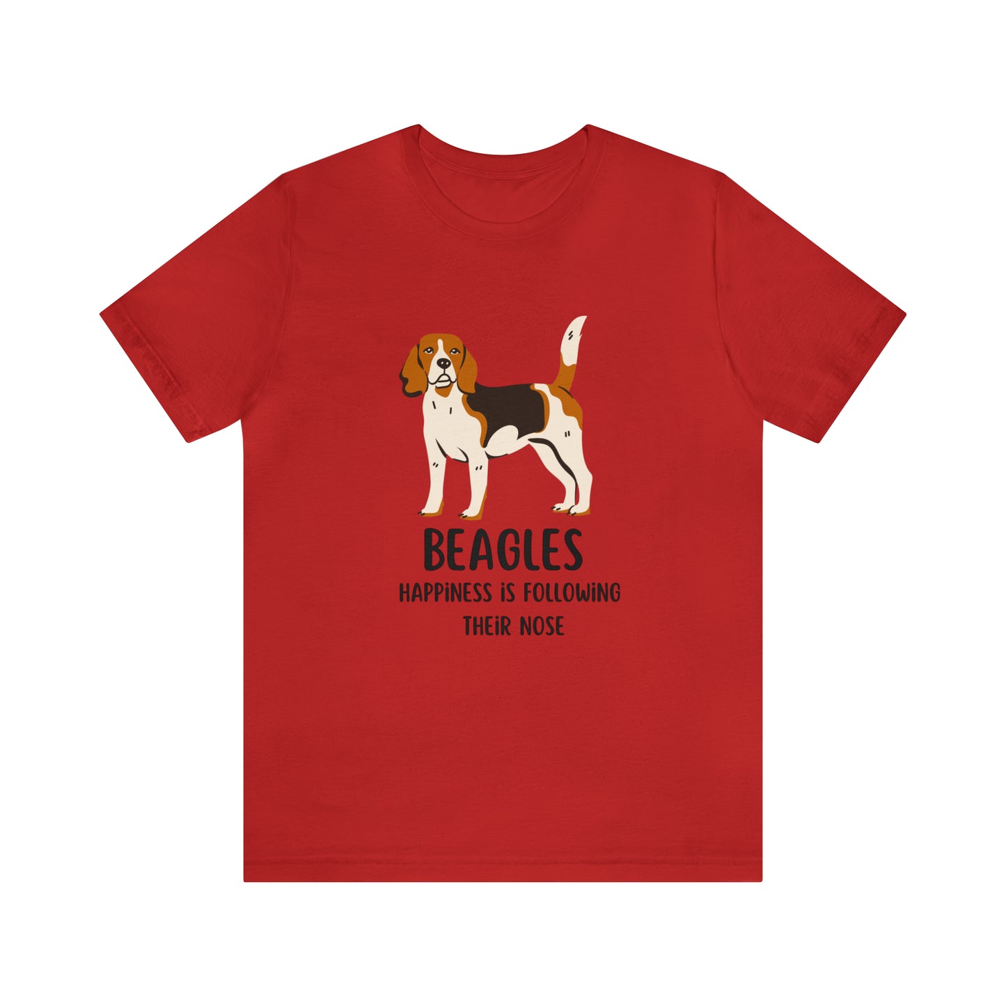 Beagle T-Shirt, Beagles Happiness Is Following Their Nose Shirt, Funny Dog T-Shirt, Beagle Dog Mom Shirt, Gift For Beagle Owner