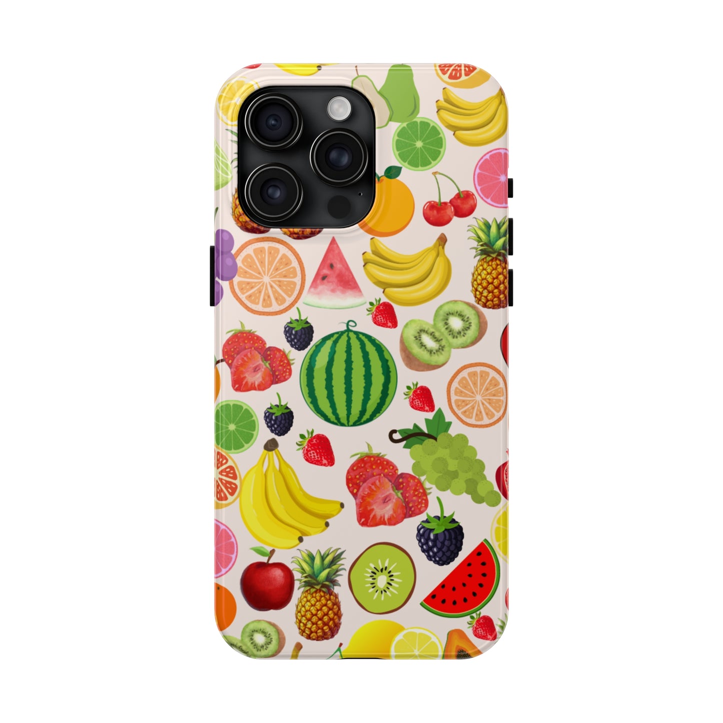 Fruit Phone Case, Fruits Collage Phone Case, Scrapbook Aesthetic Fruits Phone Case, Vegan Vegetarian, Spring Phone Case, Summer Phone Case