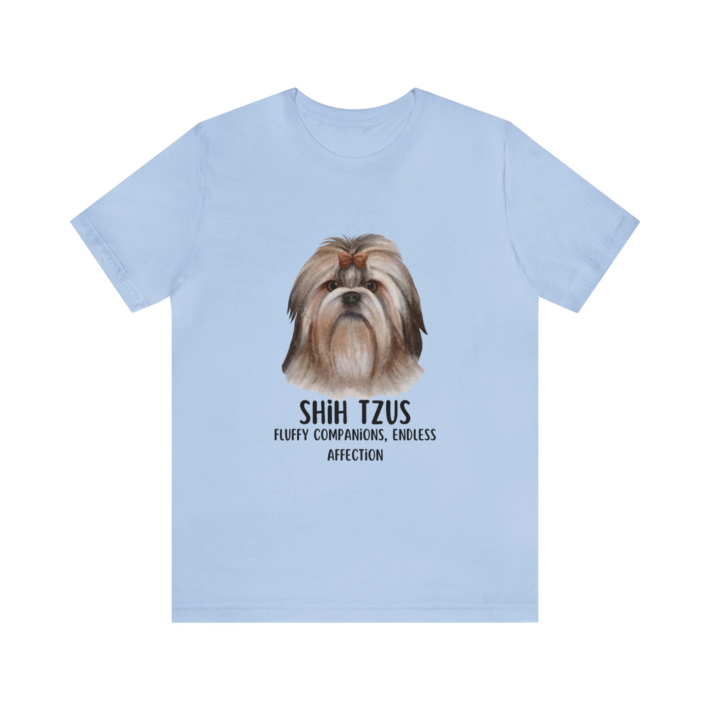 Shih Tzu T-Shirt, Shih Tzu Shirt, Dog Tee, Shih Tzus Fluffy Companions Endless Affection Shirt, Shih Tzu Owner Gift, Teacup Dog Bread