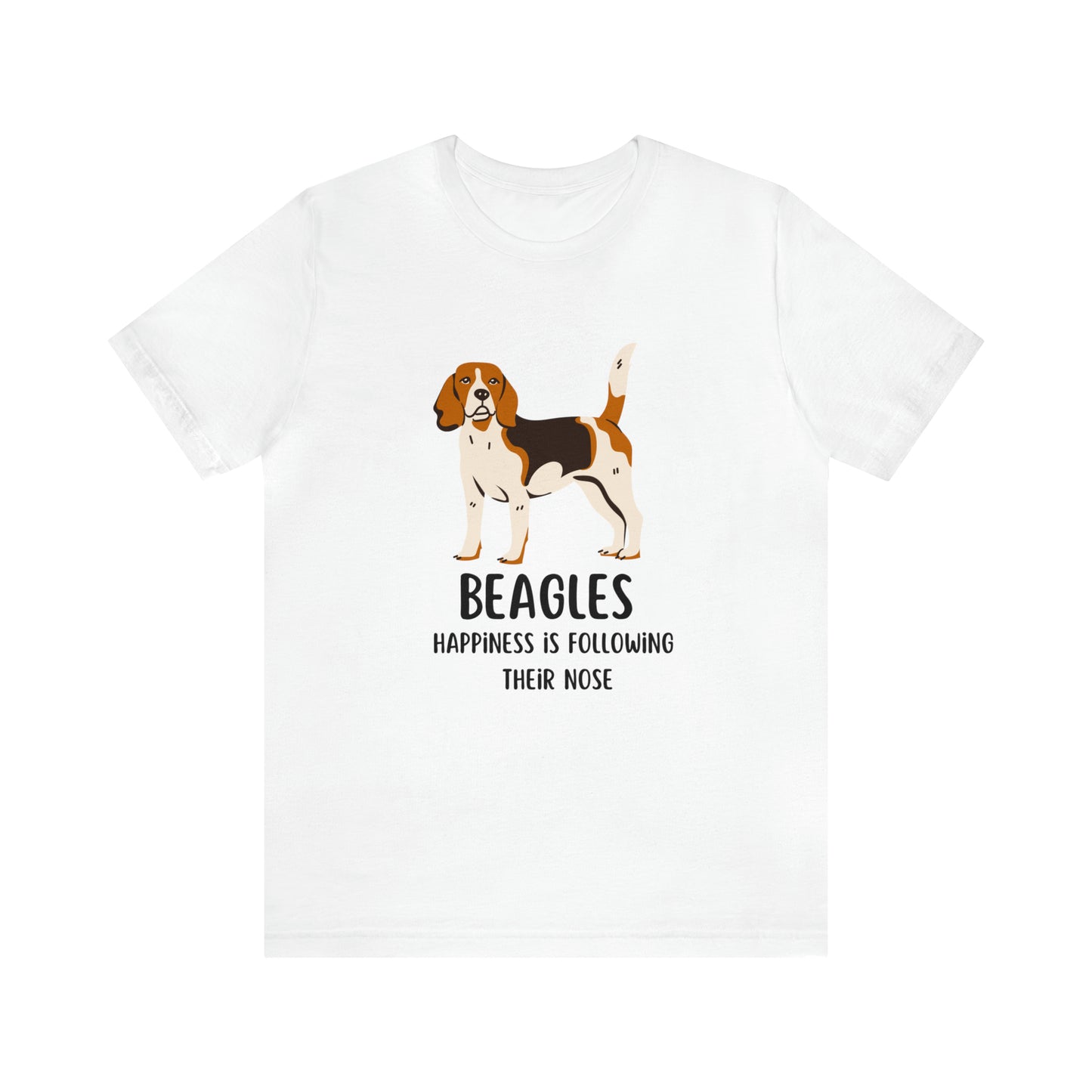 Beagle T-Shirt, Beagles Happiness Is Following Their Nose Shirt, Funny Dog T-Shirt, Beagle Dog Mom Shirt, Gift For Beagle Owner