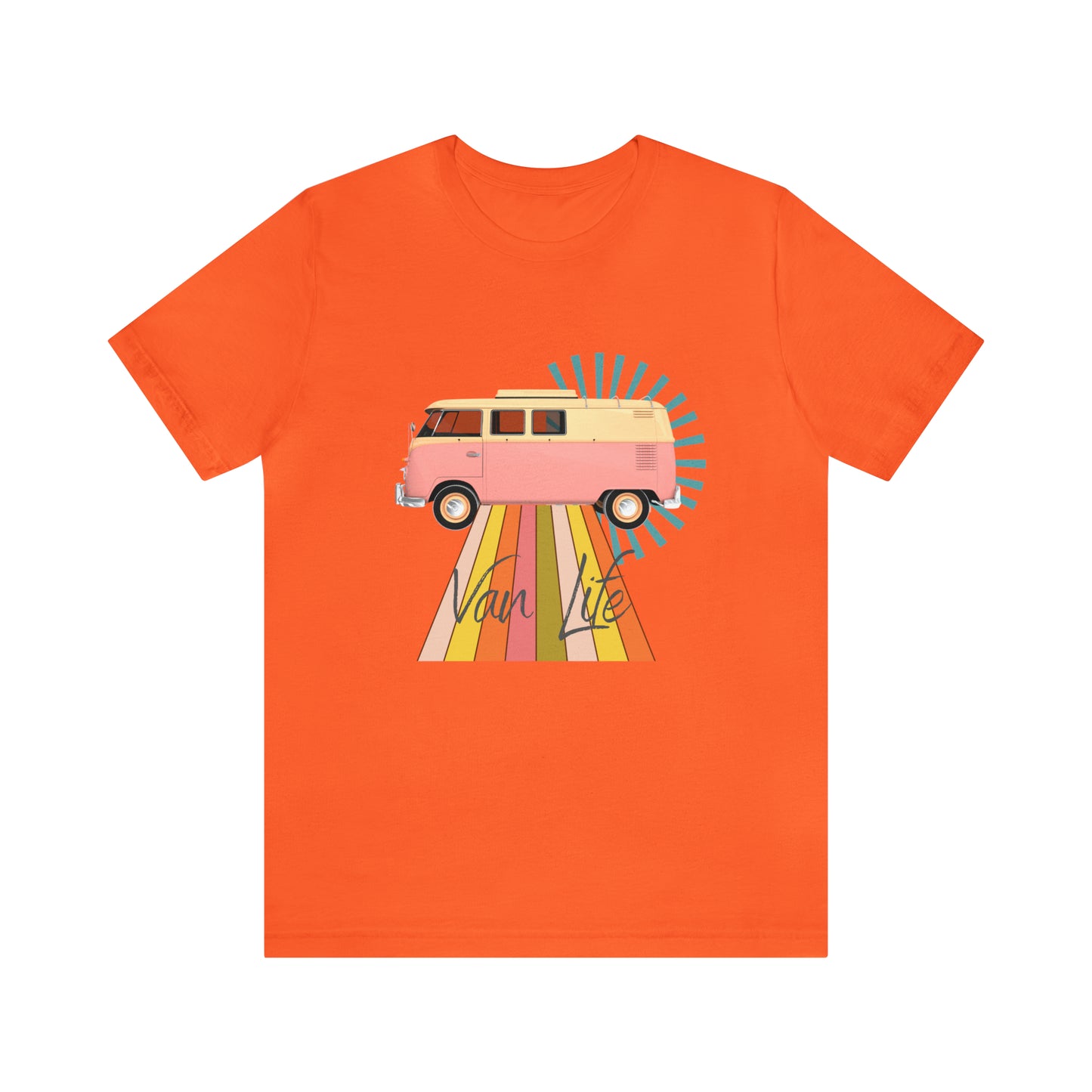 Pink Van Life Shirt, National Parks Travel T-Shirt, Camping Shirt, Travel Shirt, Traveling in a Pink Van T-Shirt, Boho Shirt, Hippie Shirt