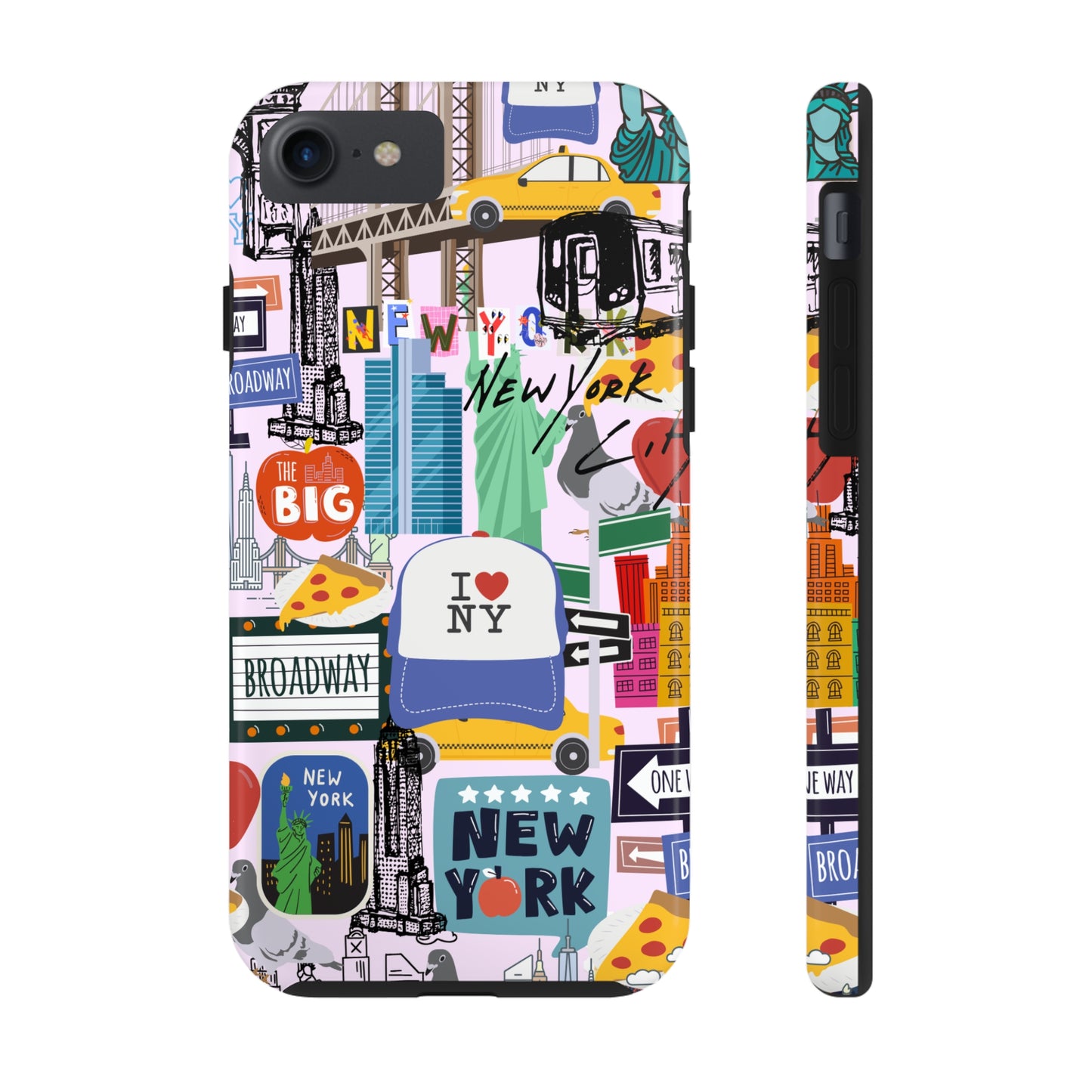 New York Phone Case, NYC Collage Phone Case, Aesthetic Manhattan Phone Case, NY Style Tough Phone Cases