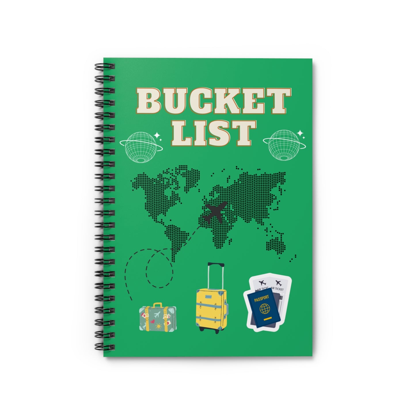 Bucket List Notebook, Travel Plans Notebook, Travel Bucket List Journal, World Map Journal, World Map Notebook, Map Stationery, Travel Gifts