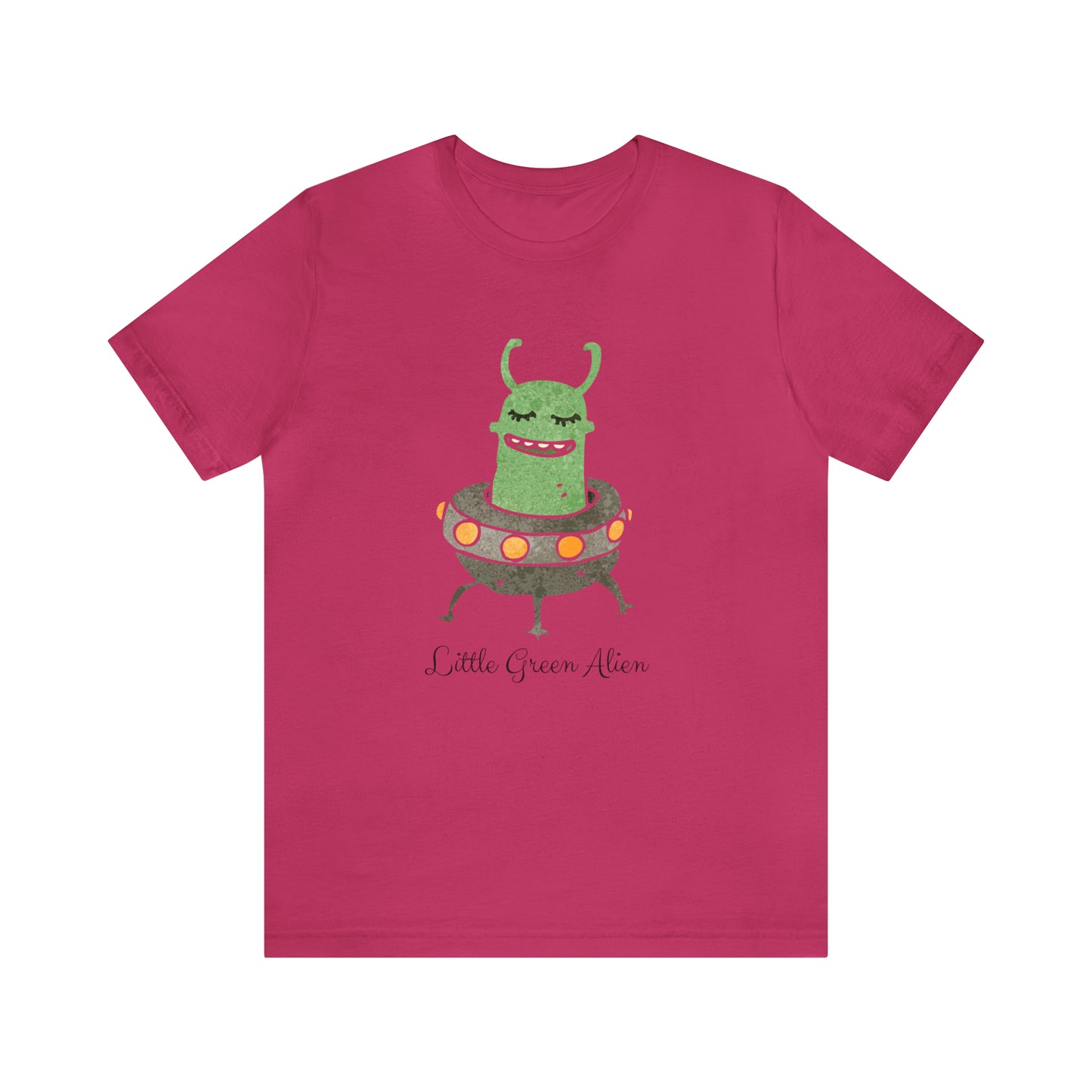 Little Green Alien T-Shirt, Alien in Spaceship Shirt, Alien Shirt, UFO Shirt, Alien Graphic Tee, Sci-Fi Shirt, Cosmic Extraterrestrial Shirt