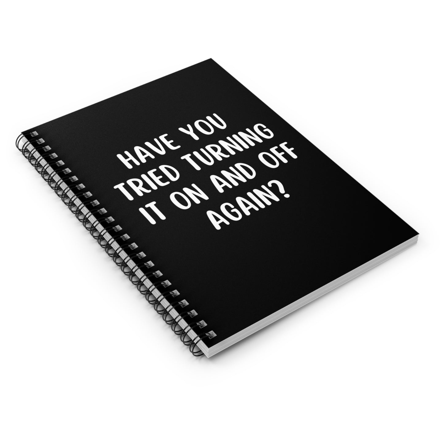 Funny Notebook Coworker Gifts, Have You Tried Turning It On And Off Again? Notebook, Funny Gifts Office Stationery, Boss Gift, Manager Gift