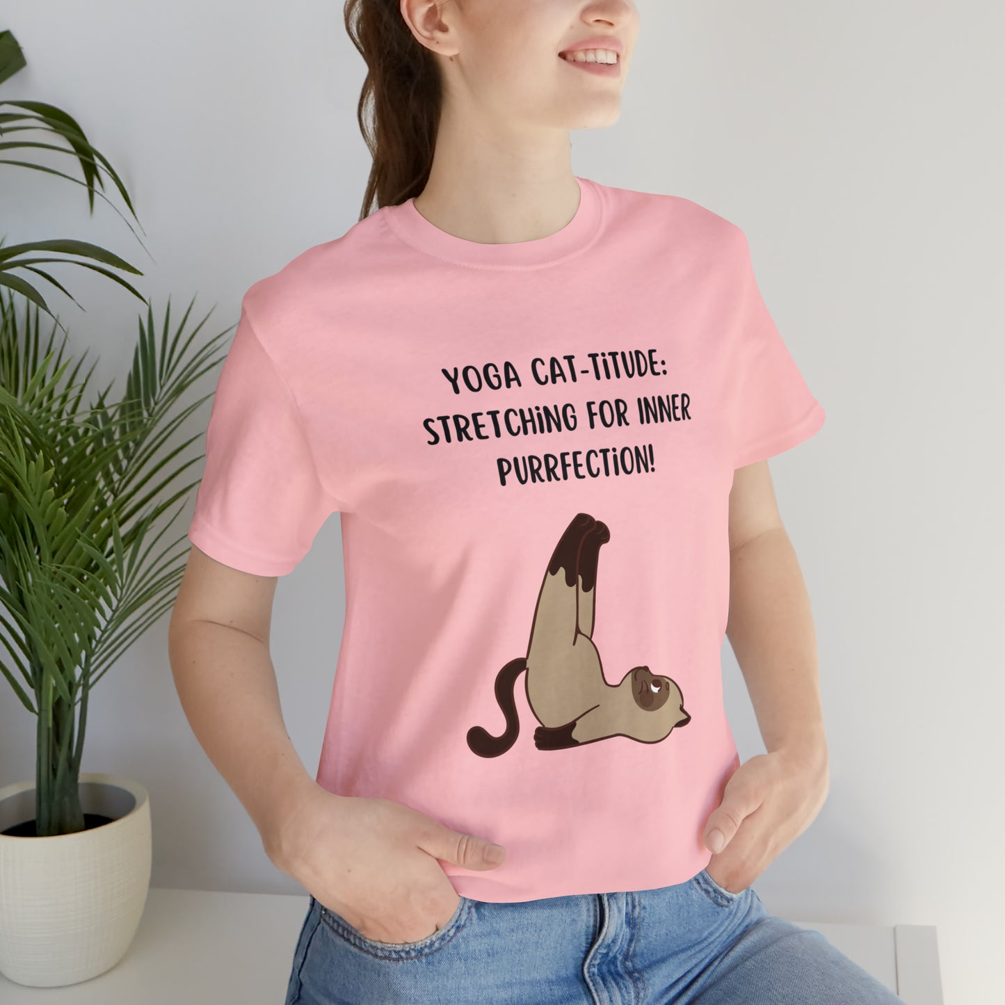 Yoga Cat T-Shirt, Yoga Shirt, Yoga Cat-titude Shirt, Yoga T-Shirt, Yoga Poses Shirt, Yoga Teacher Shirt, Gift For Yoga Teacher or Yoga Lover