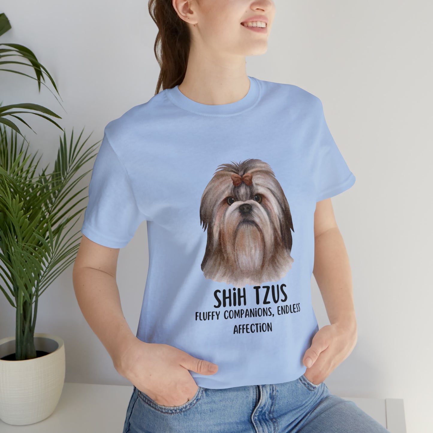 Shih Tzu T-Shirt, Shih Tzu Shirt, Dog Tee, Shih Tzus Fluffy Companions Endless Affection Shirt, Shih Tzu Owner Gift, Teacup Dog Bread