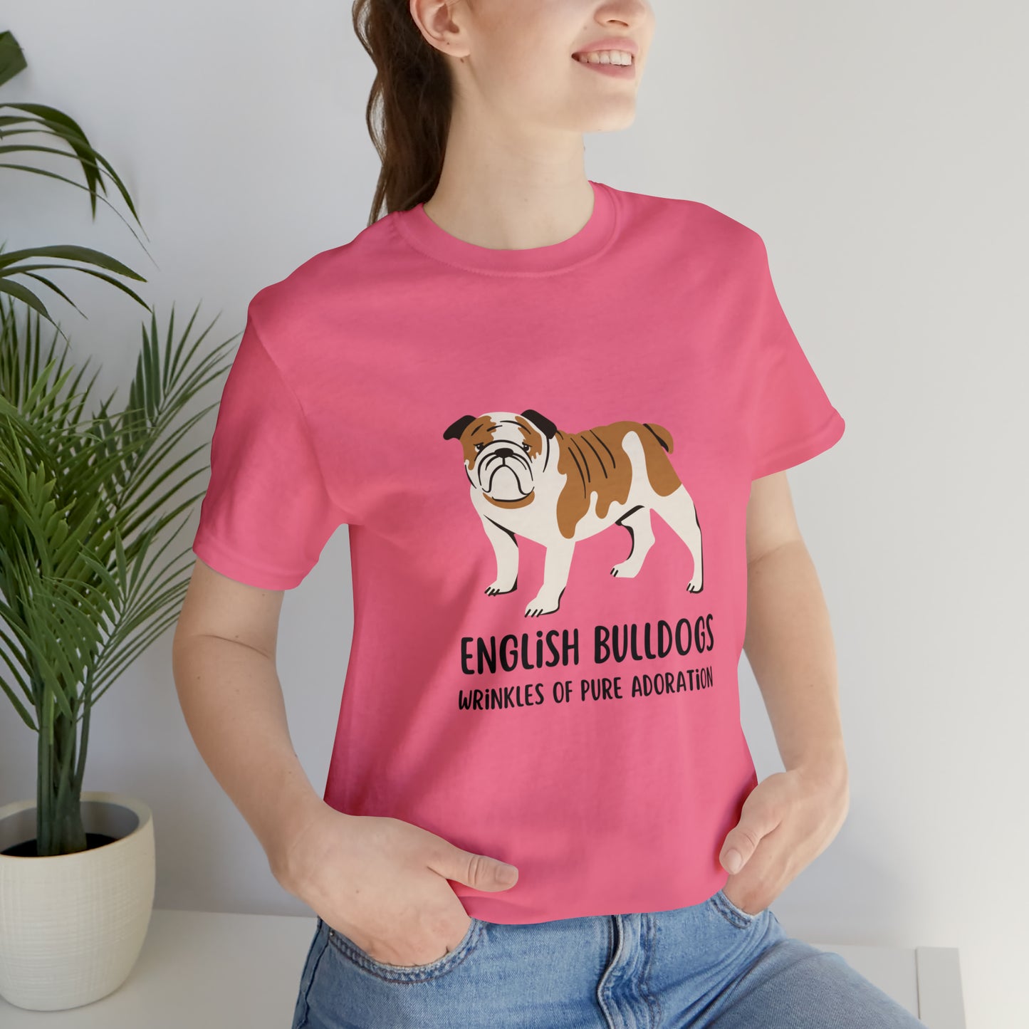 English Bulldog T-Shirt, English Bulldogs Wrinkles of Pure Adoration Shirt, British Bulldog Shirt, Dog Mom Shirt, English Bulldog Owner Gift