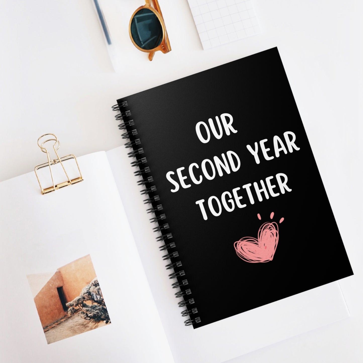 Our Second Year Together Journal Notebook, Second Anniversary Gift for Boyfriend or Girlfriend, 2nd Year Together Notebook, Relationships