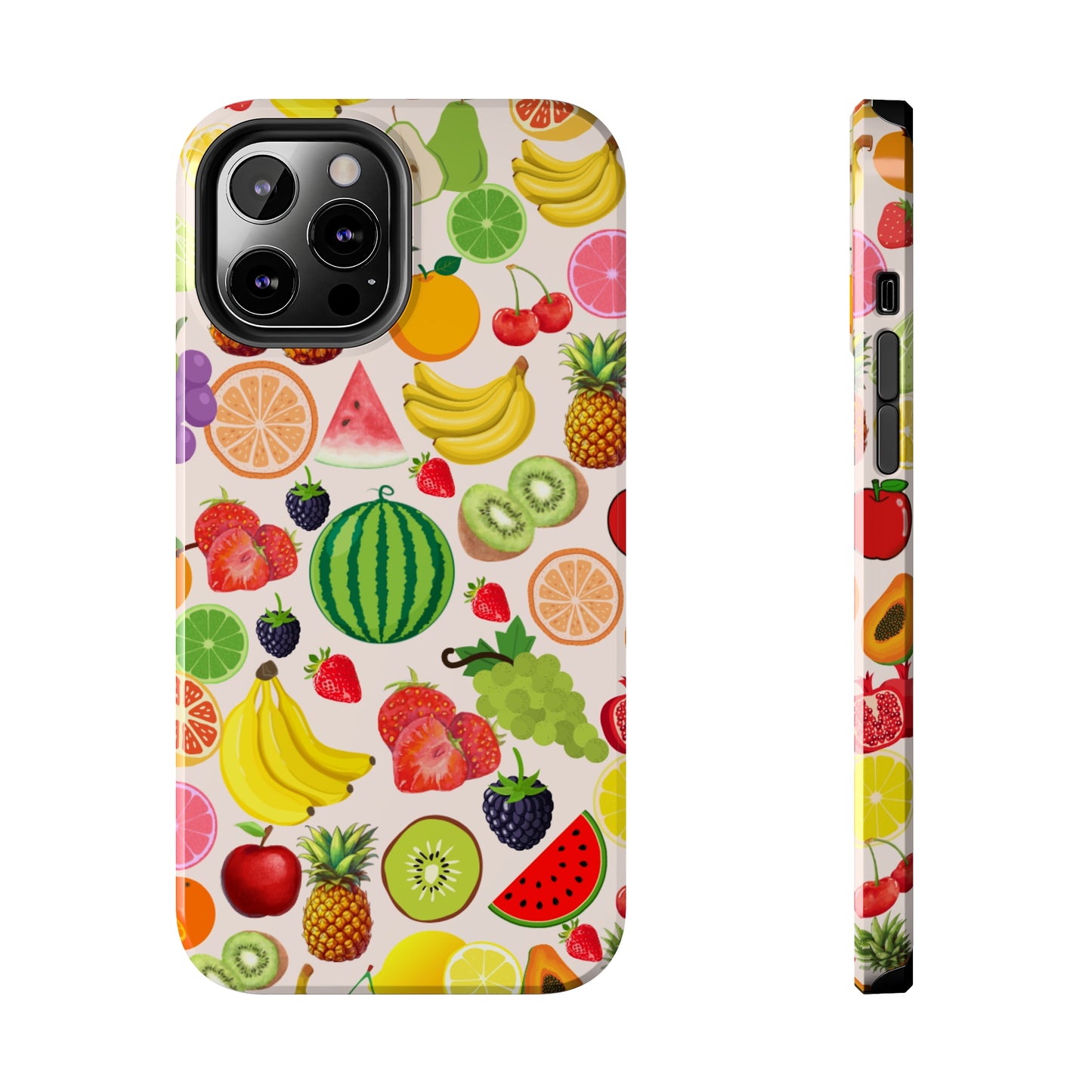 Fruit Phone Case, Fruits Collage Phone Case, Scrapbook Aesthetic Fruits Phone Case, Vegan Vegetarian, Spring Phone Case, Summer Phone Case