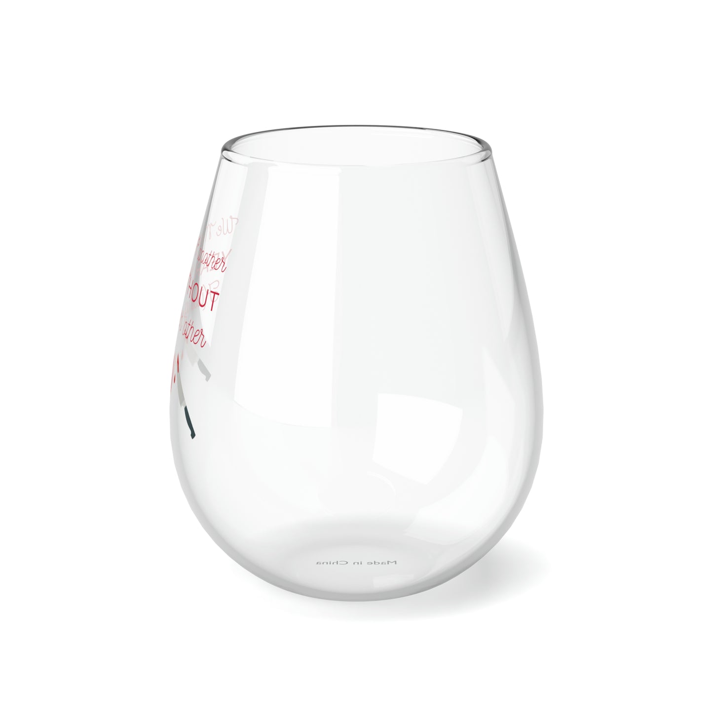 Anniversary Wine Glass, Anniversary Gift For Her or Him, We Made It Another Year Without Killing Each Other, Funny Stemless Wine Glass Gift