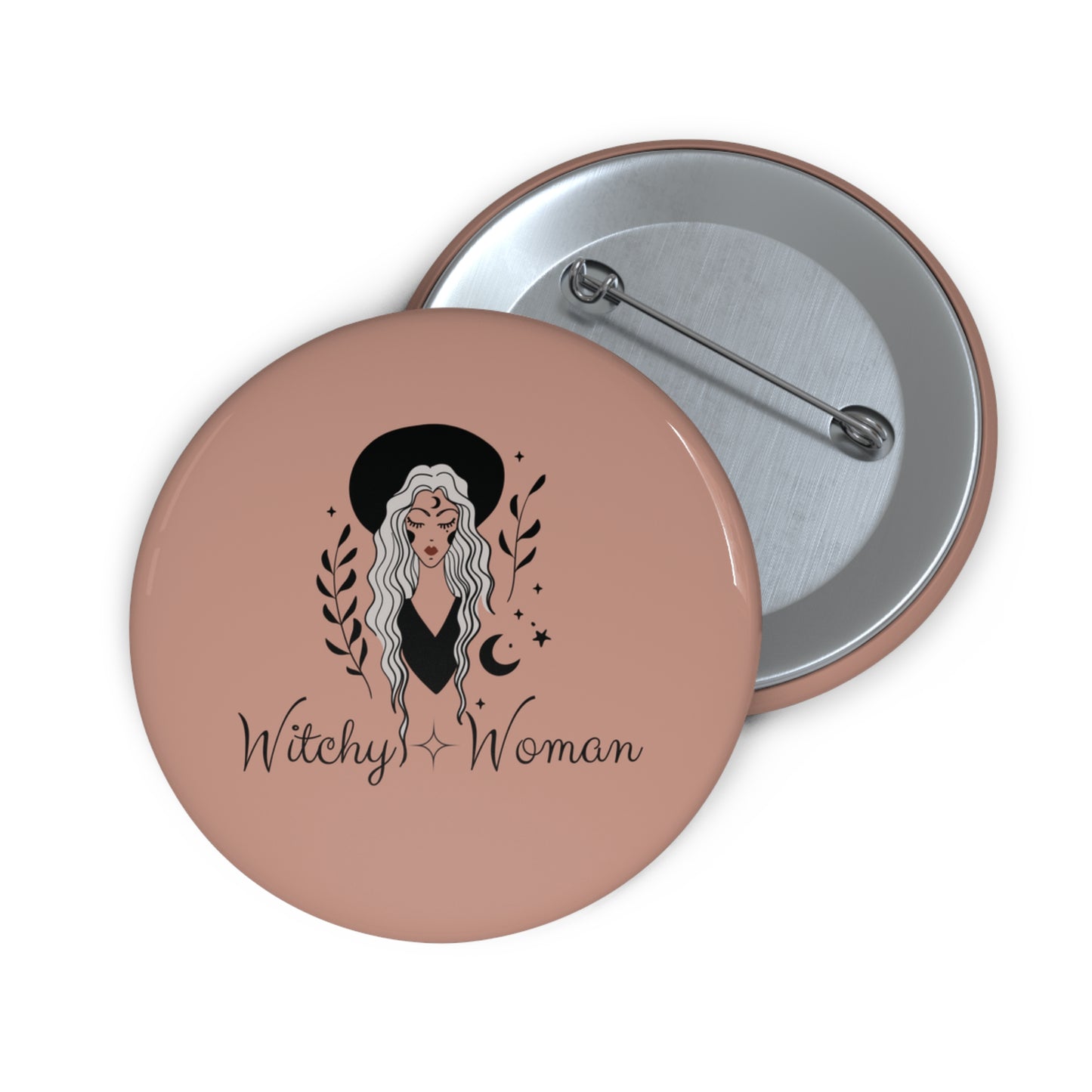 Witchy Woman Pin, Witchy Woman Button, Witch Pin Back Button, Wicca Pin Gift, Wicca Pin, Pagan Pin, Witchy Accessories, Gift For Her