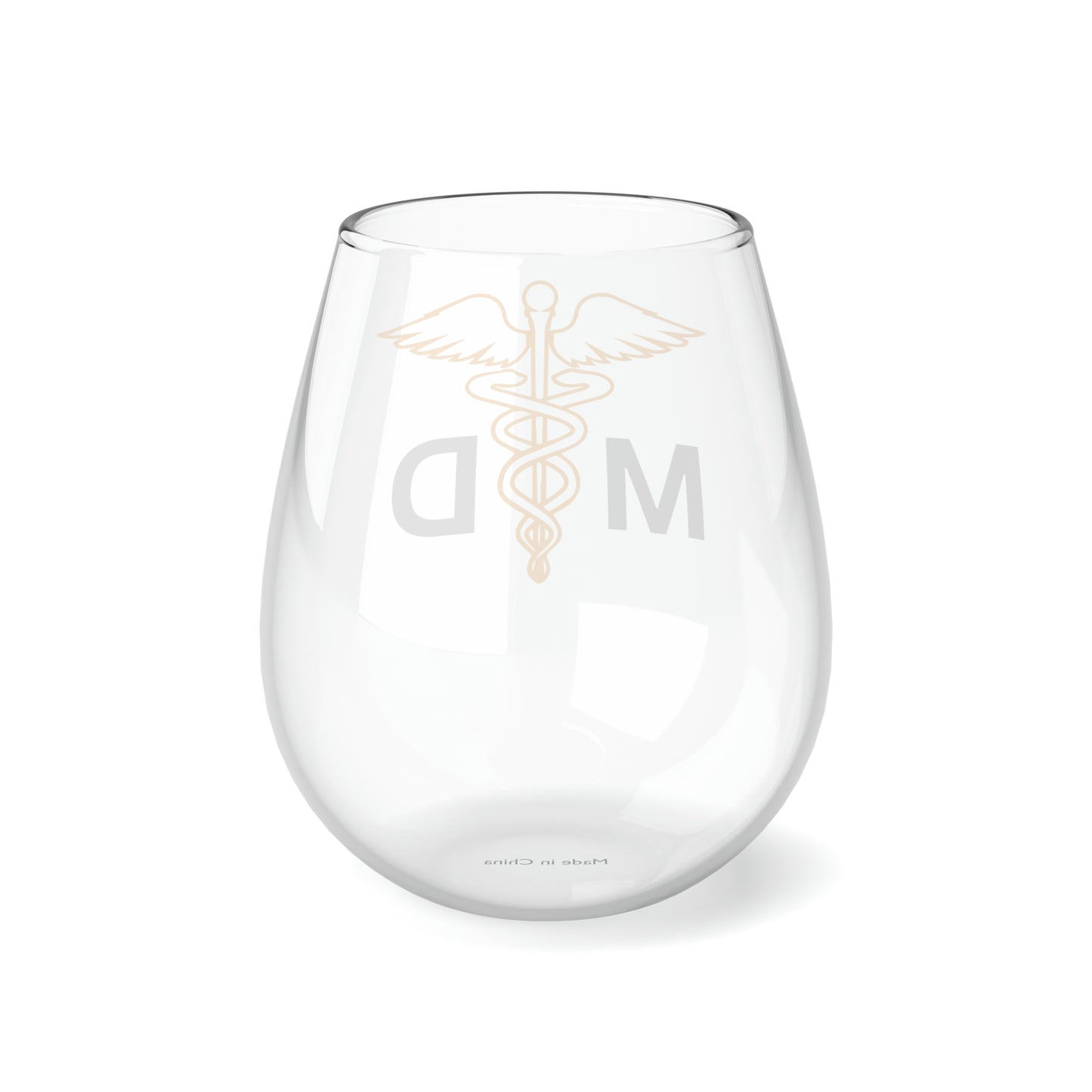 Medical Doctor Wine Glass, MD Wine Glass, Medical Doctor Gifts, Physician Stemless Wine Glass, MD Graduation Gift, MD Appreciate Gift