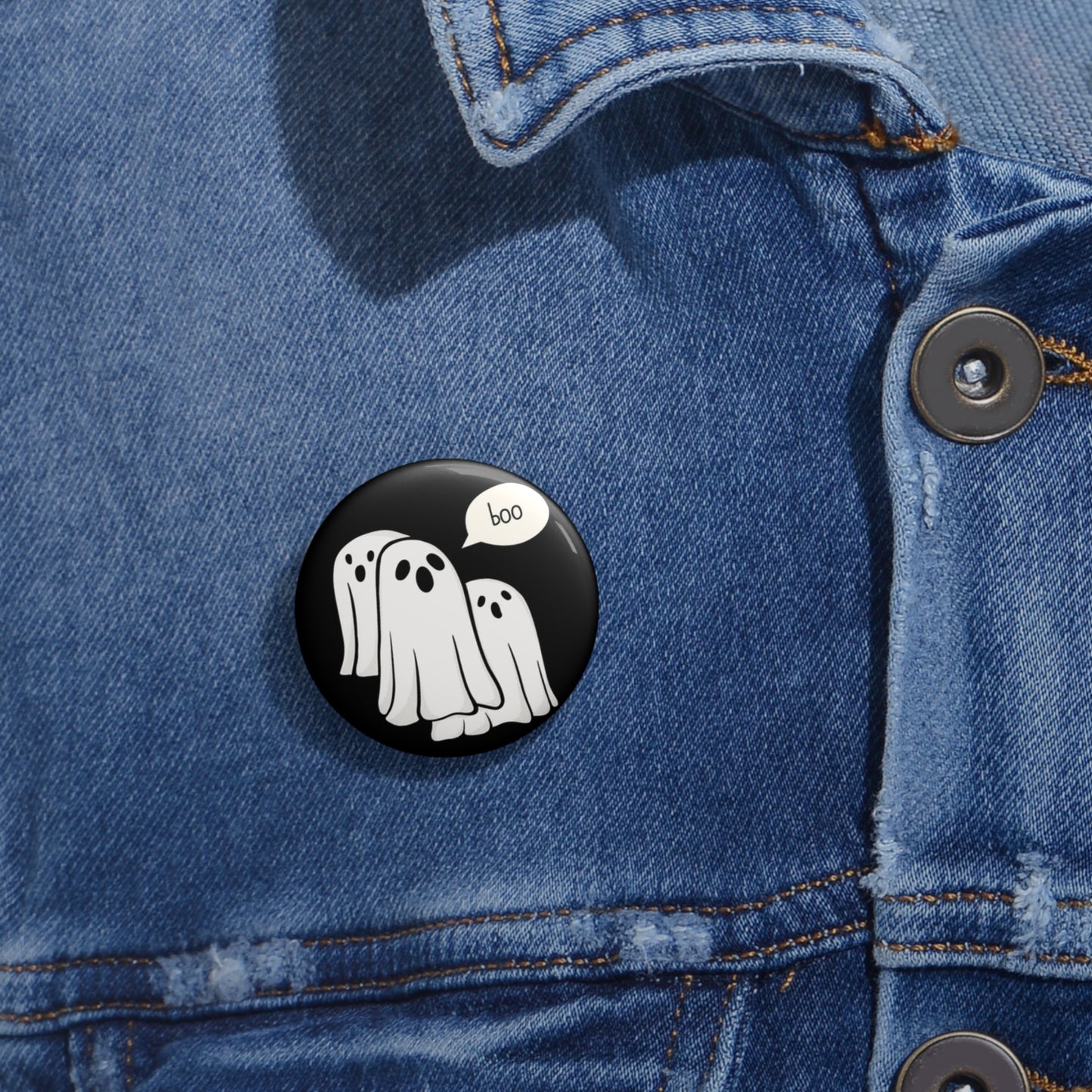 Boo Ghost Pin, Cute Ghosts Pin Back Button, Ghost Badge, Boo Pin, Halloween Pin, Halloween Gifts, Halloween Pin Accessory, Ghost Pinback