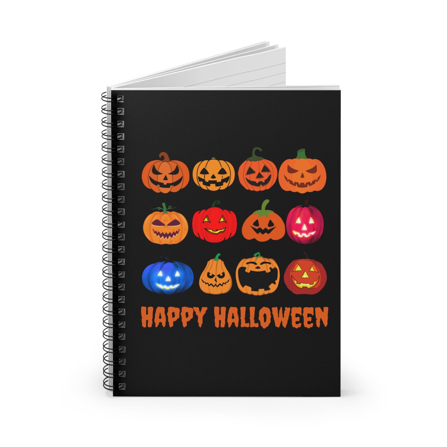 Jack O'Lantern Notebook, Pumpkin Notebook, Halloween Notebook, Jack O' Lantern Journal, Trick or Treat Notebook, Halloween Gifts For Her