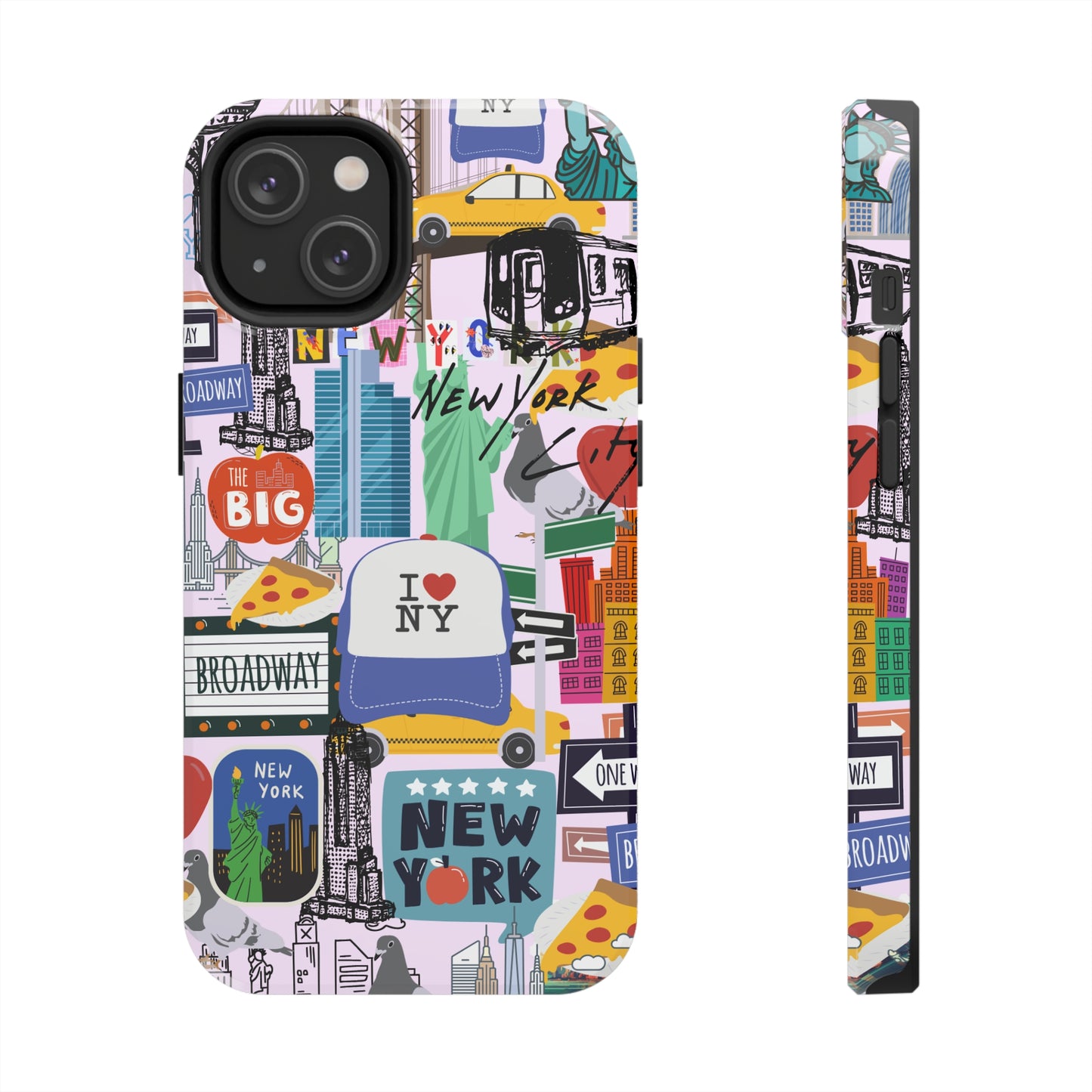 New York Phone Case, NYC Collage Phone Case, Aesthetic Manhattan Phone Case, NY Style Tough Phone Cases