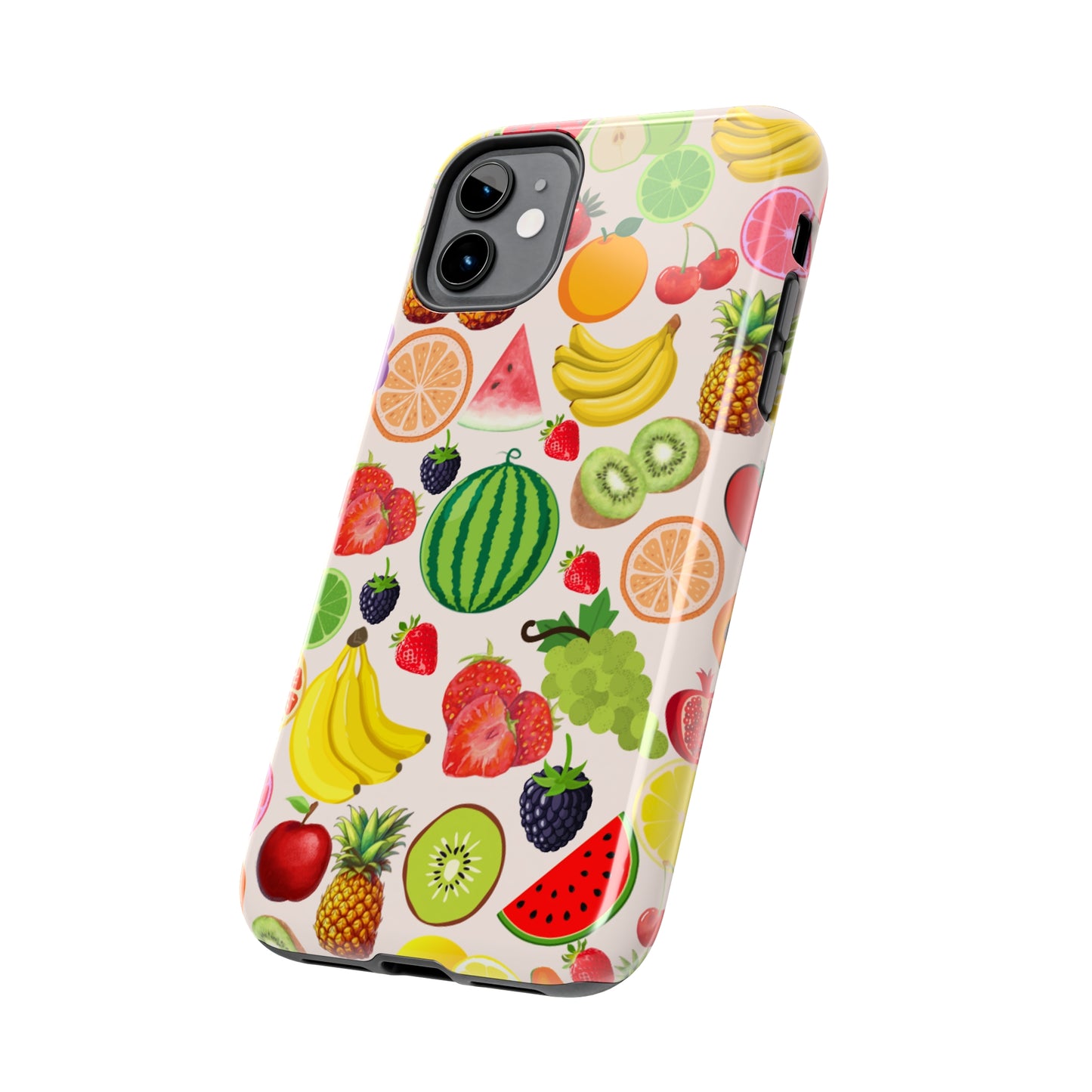 Fruit Phone Case, Fruits Collage Phone Case, Scrapbook Aesthetic Fruits Phone Case, Vegan Vegetarian, Spring Phone Case, Summer Phone Case