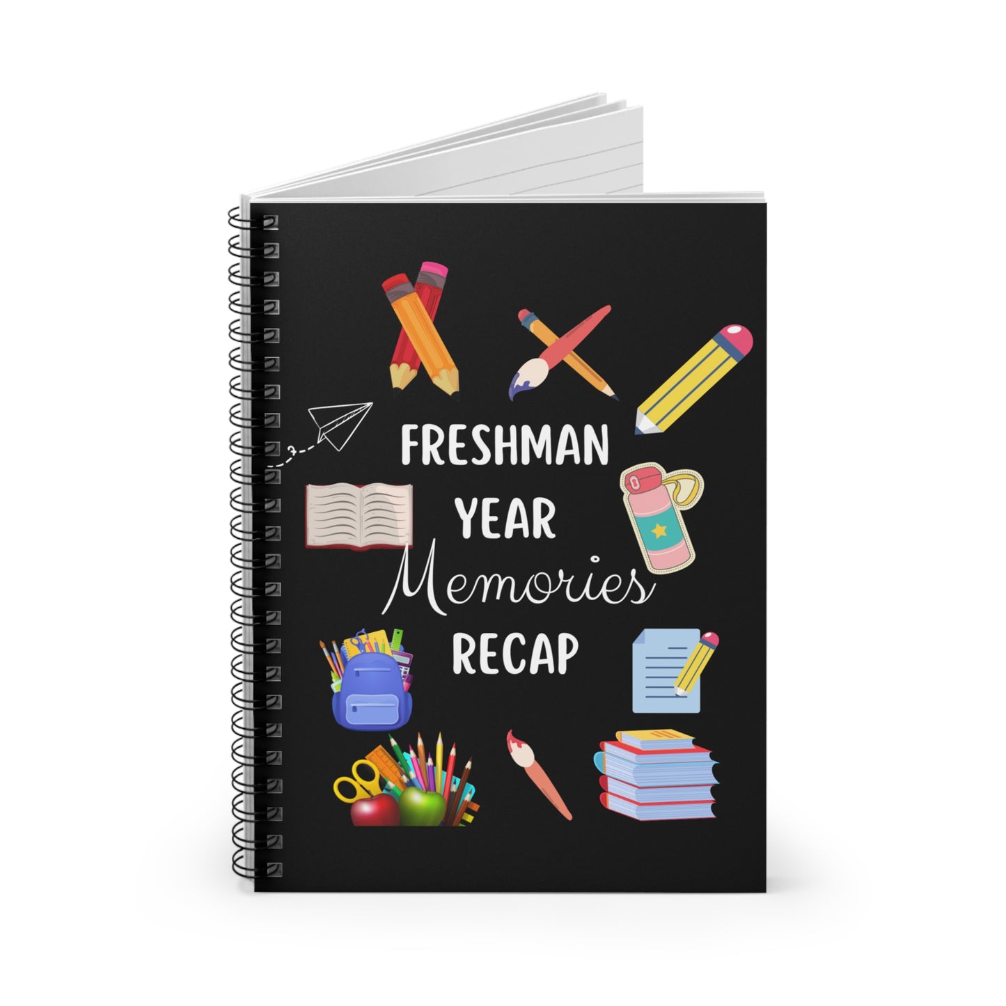 Freshman Year Memories Recap Notebook Journal, Freshman School Year Notebook, Freshman College Notebook, Freshman Journal Stationery