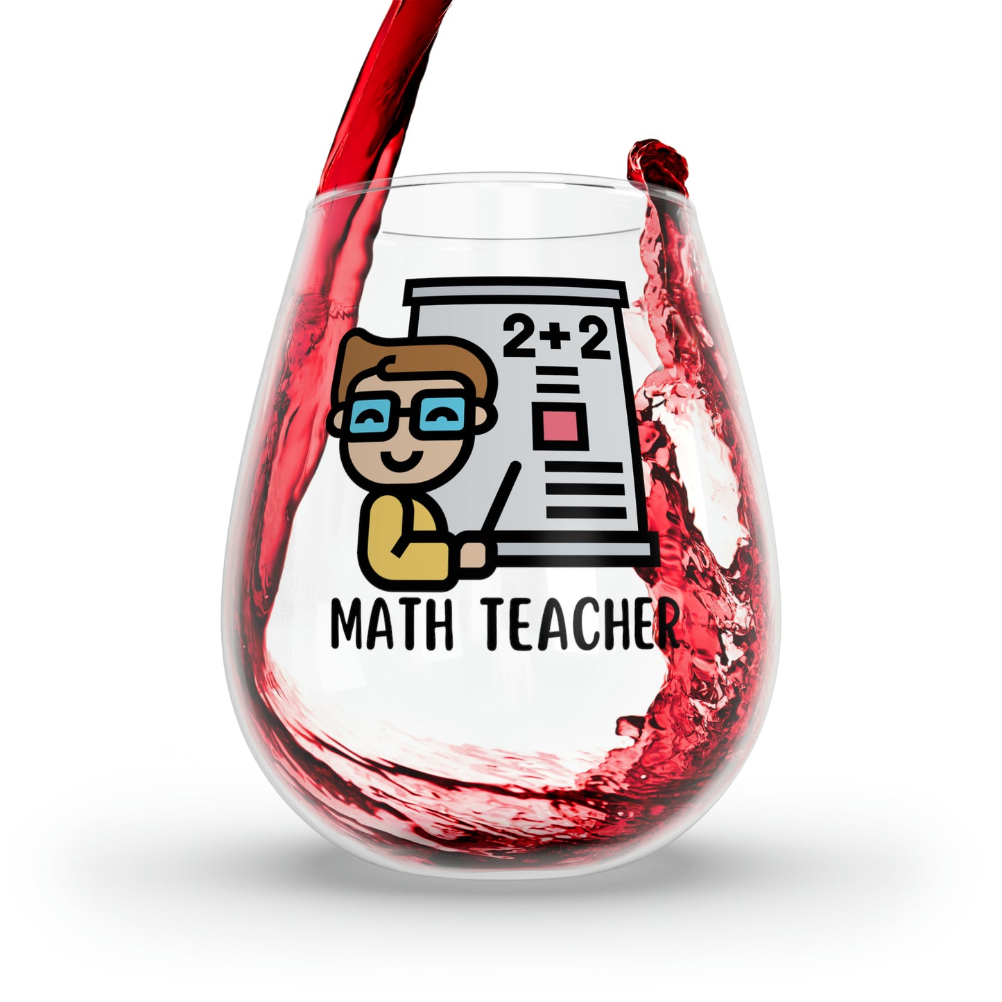 Math Teacher Wine Glass, Math Teacher Gifts, Gift For Math Teacher Mathematics, Math Teacher Thank You Gift, Math Teacher Retirement Gift