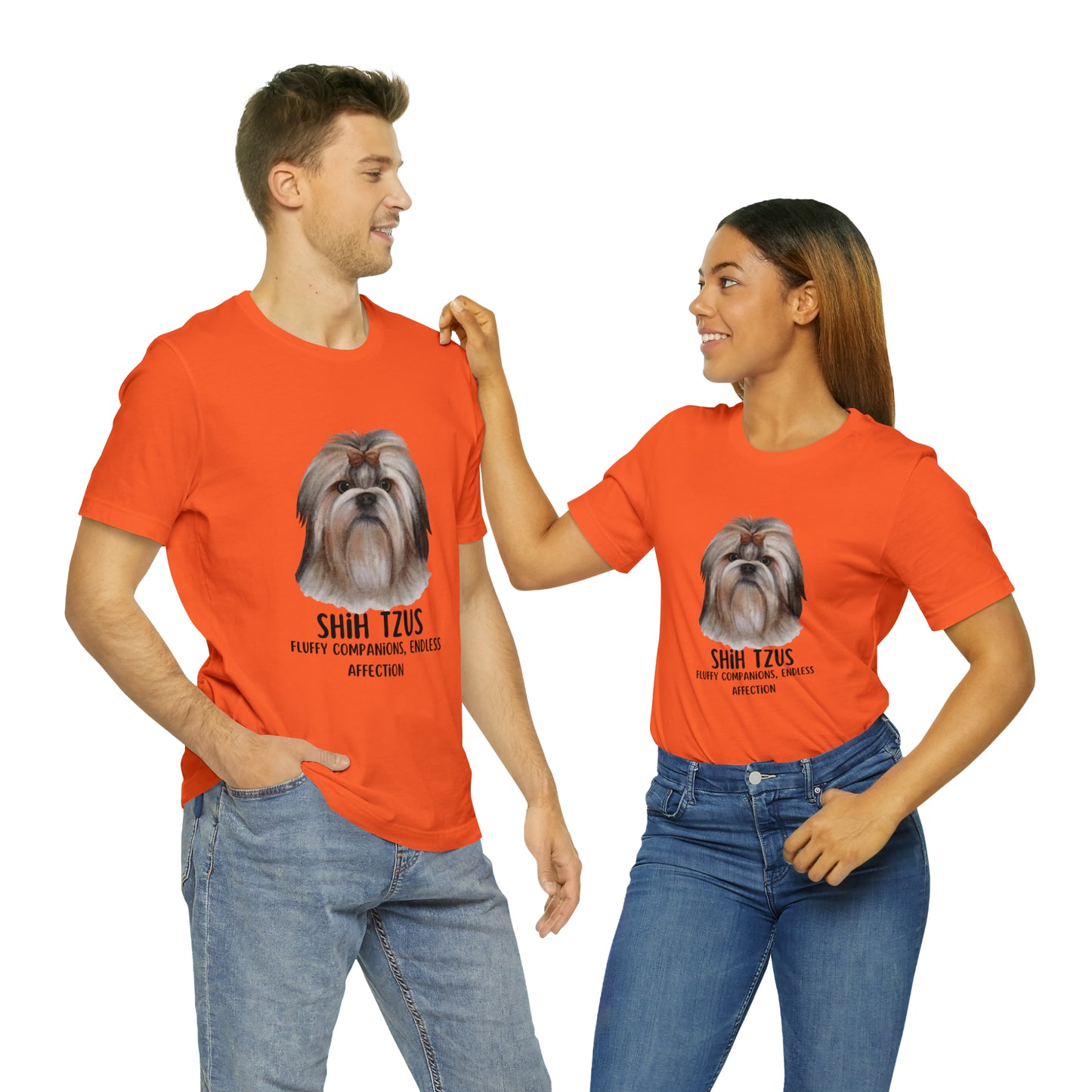 Shih Tzu T-Shirt, Shih Tzu Shirt, Dog Tee, Shih Tzus Fluffy Companions Endless Affection Shirt, Shih Tzu Owner Gift, Teacup Dog Bread