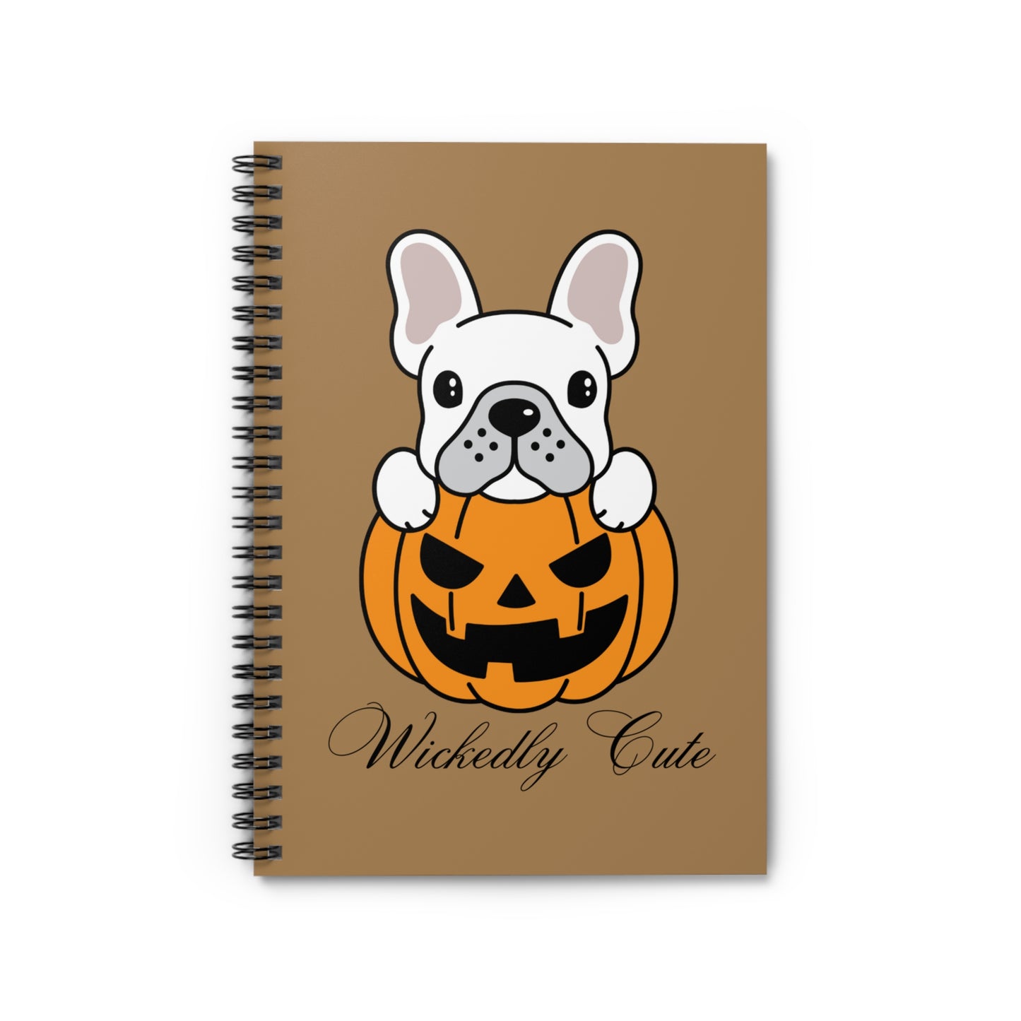 French Bulldog in Pumpkin Notebook, French Bulldog Notebook, Halloween Journal, Jack O' Lantern Notebook, French Bulldog Gift, Dog Notebook